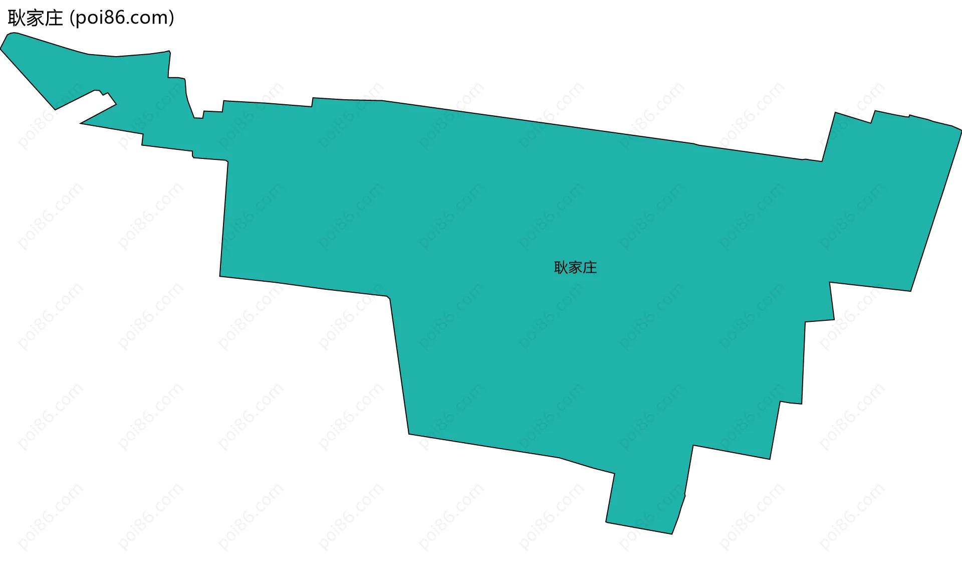 耿家庄边界地图