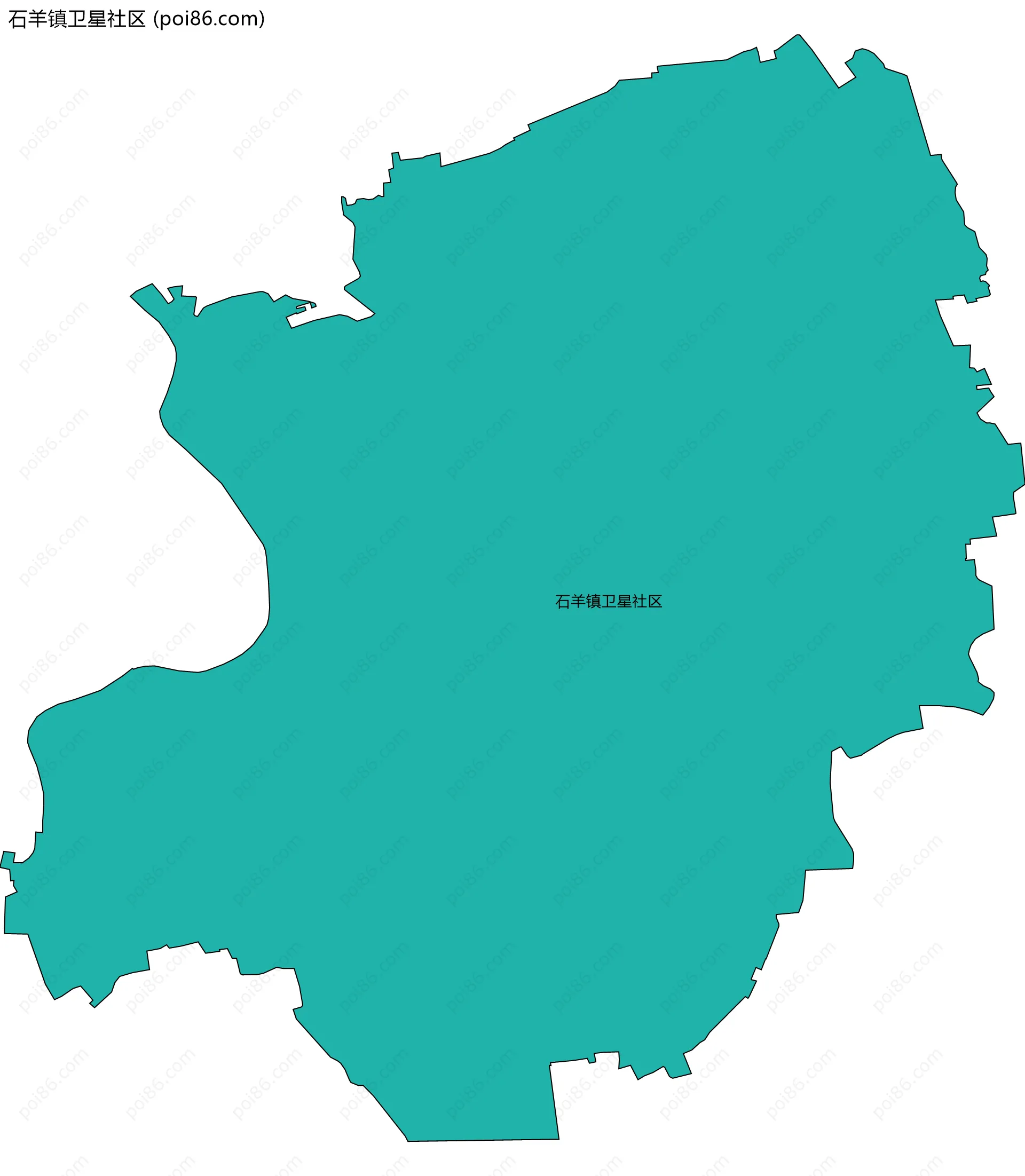 石羊镇卫星社区边界地图