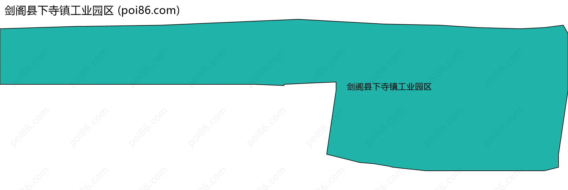 剑阁县下寺镇工业园区边界地图