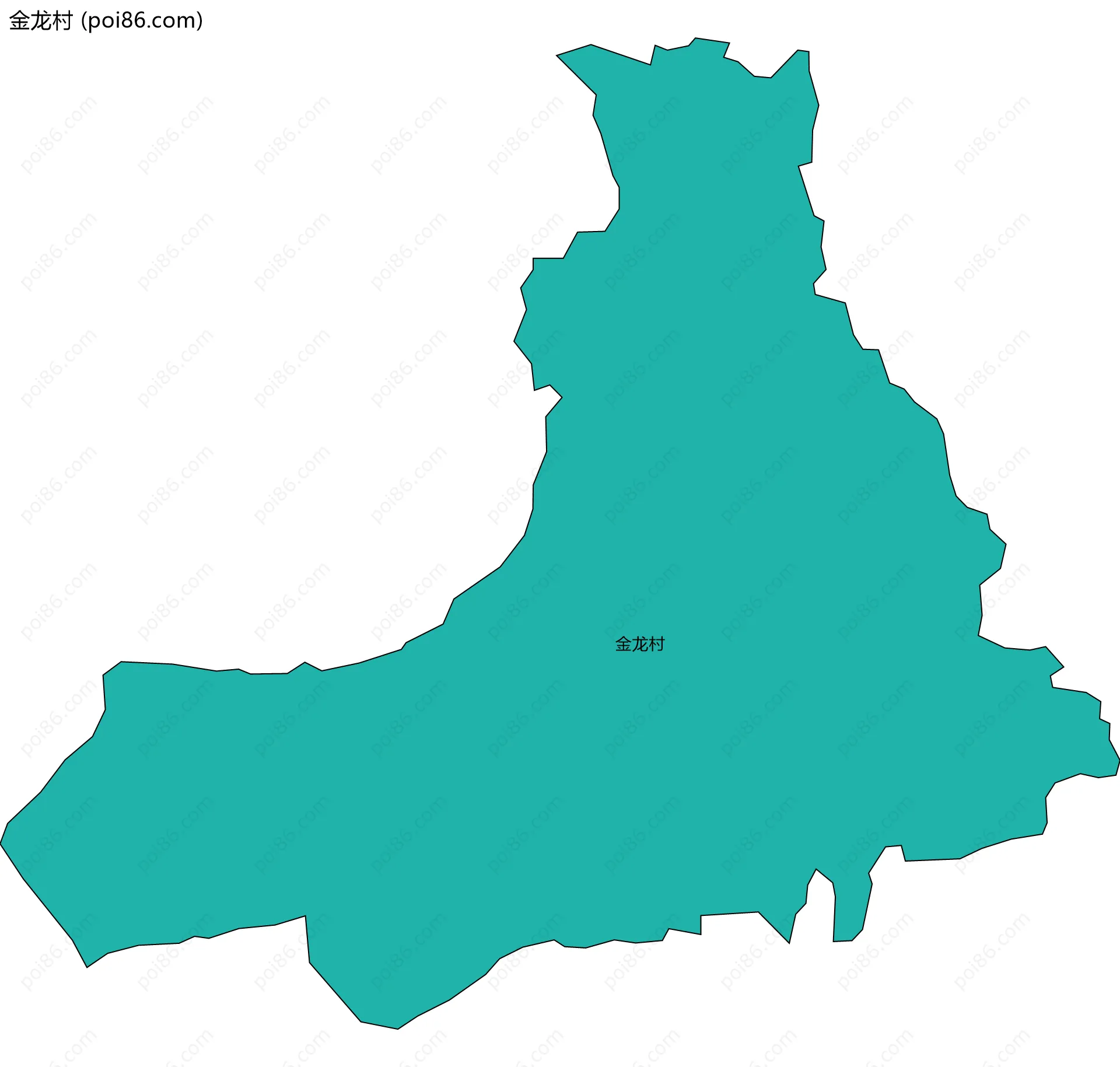 金龙村边界地图