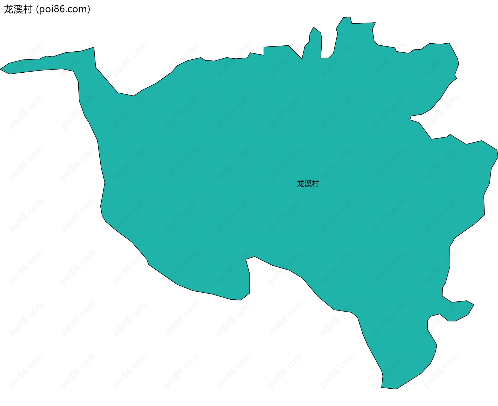 龙溪村边界地图