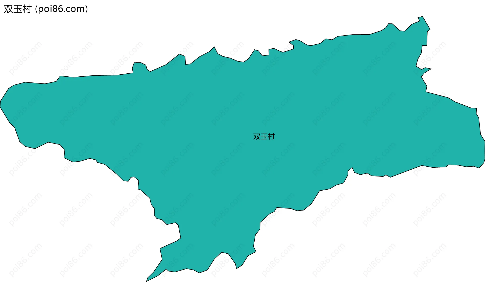 双玉村边界地图