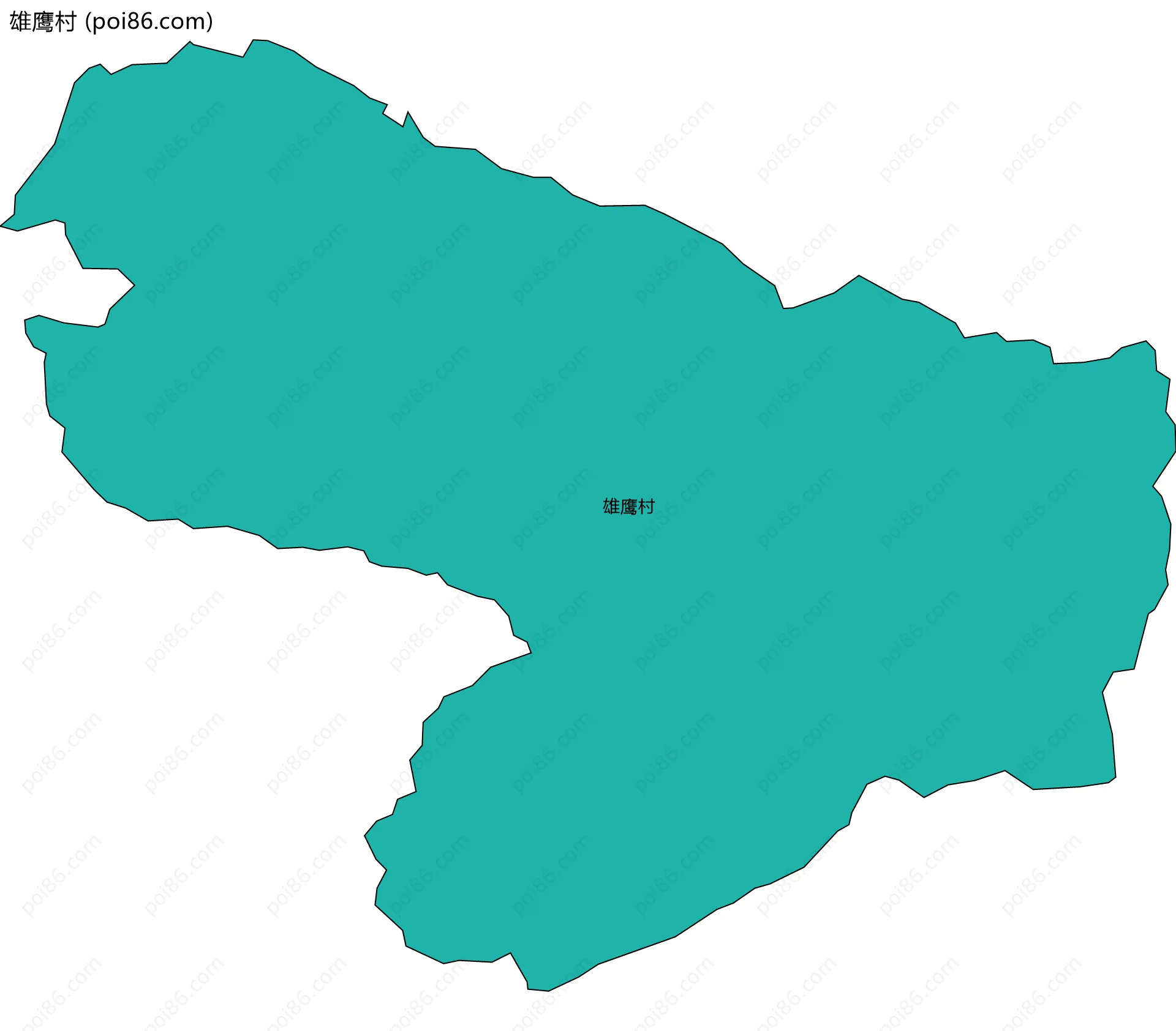 雄鹰村边界地图