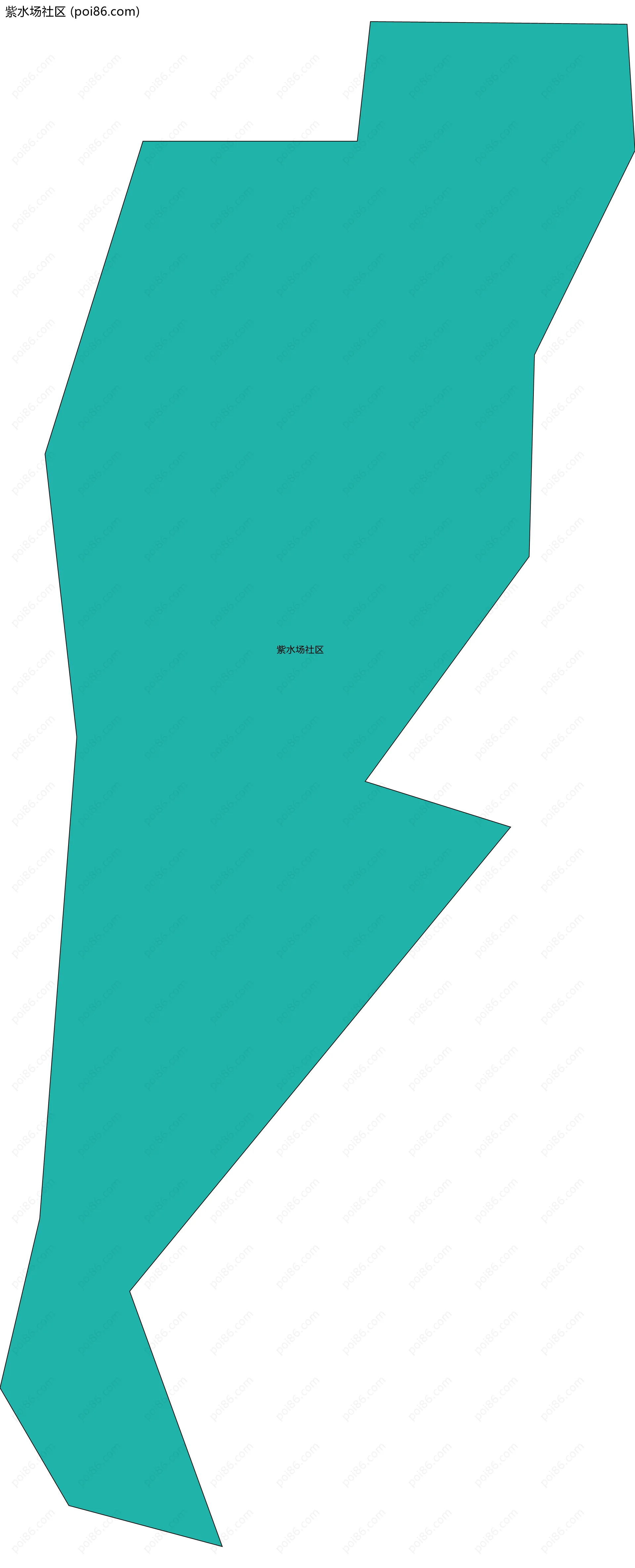 紫水场社区边界地图