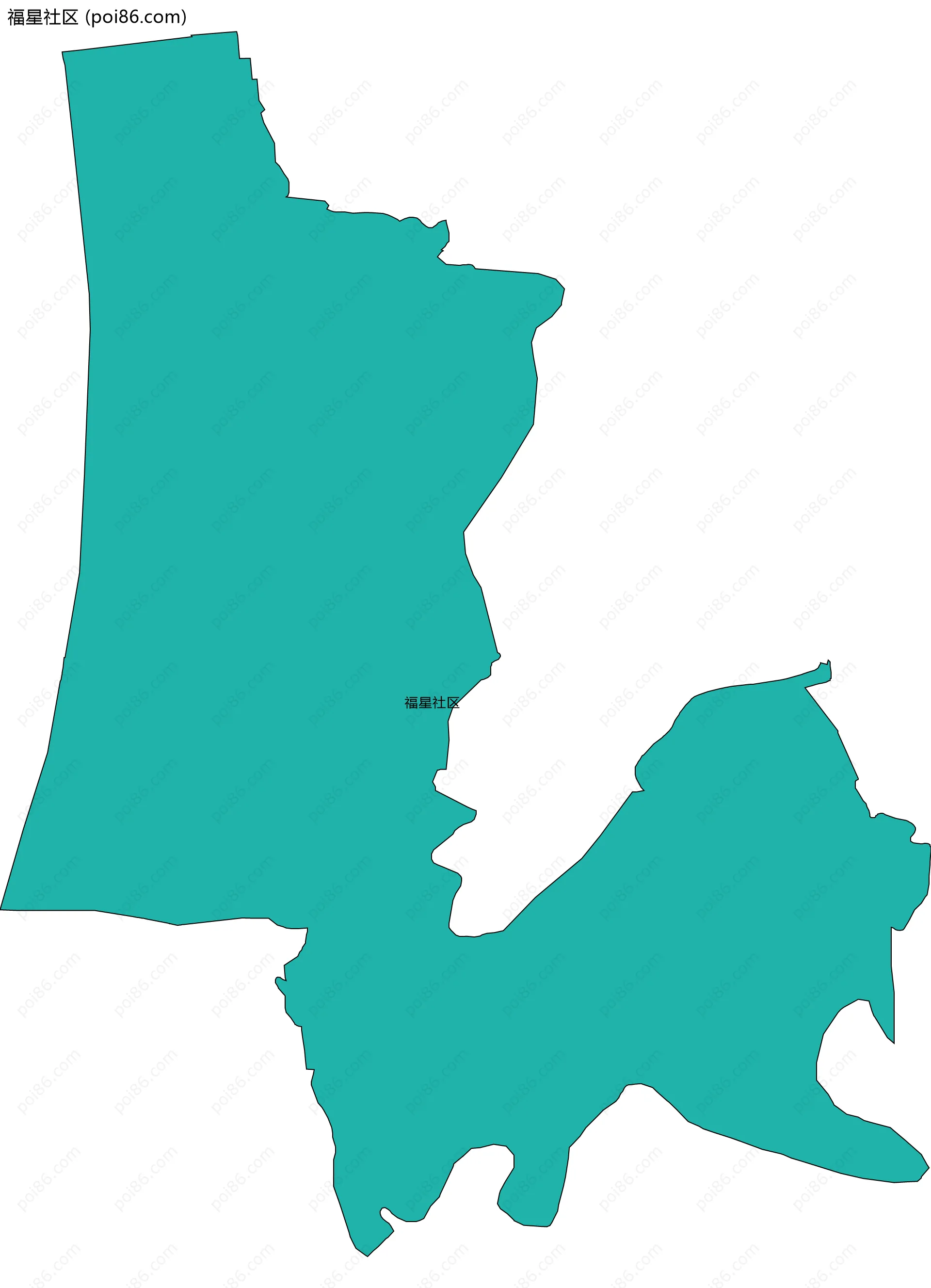 福星社区边界地图