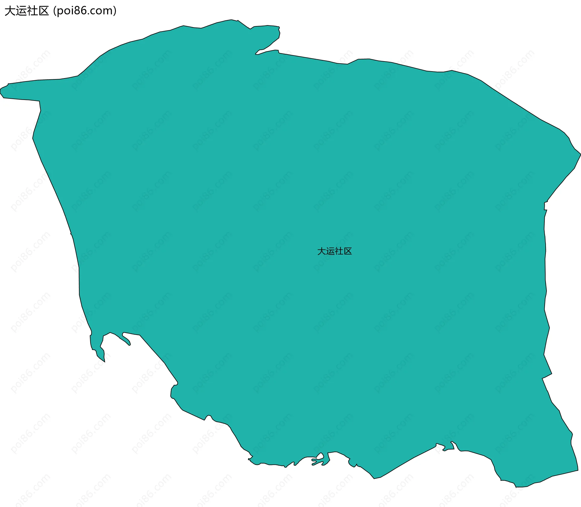 大运社区边界地图