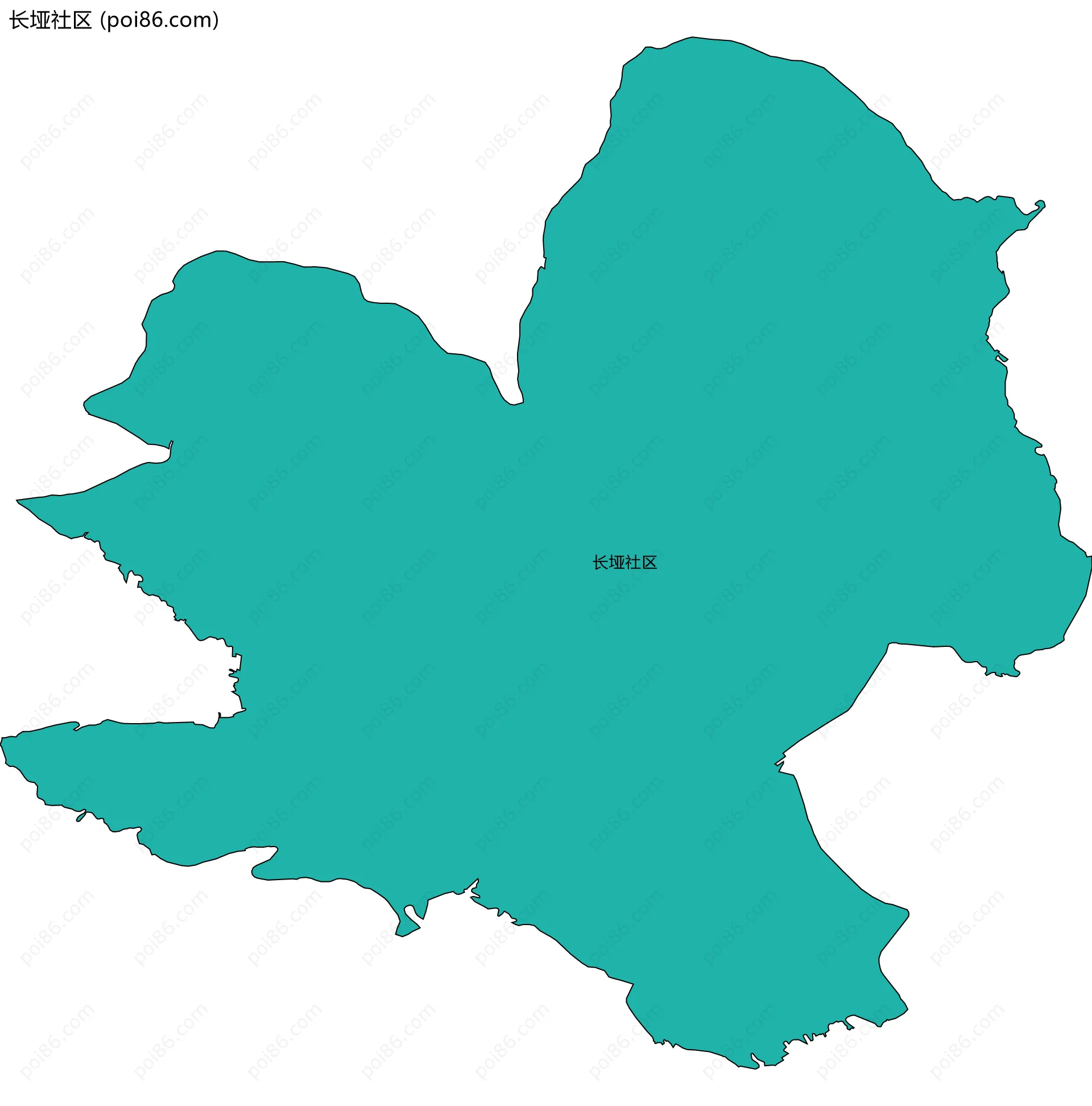 长垭社区边界地图