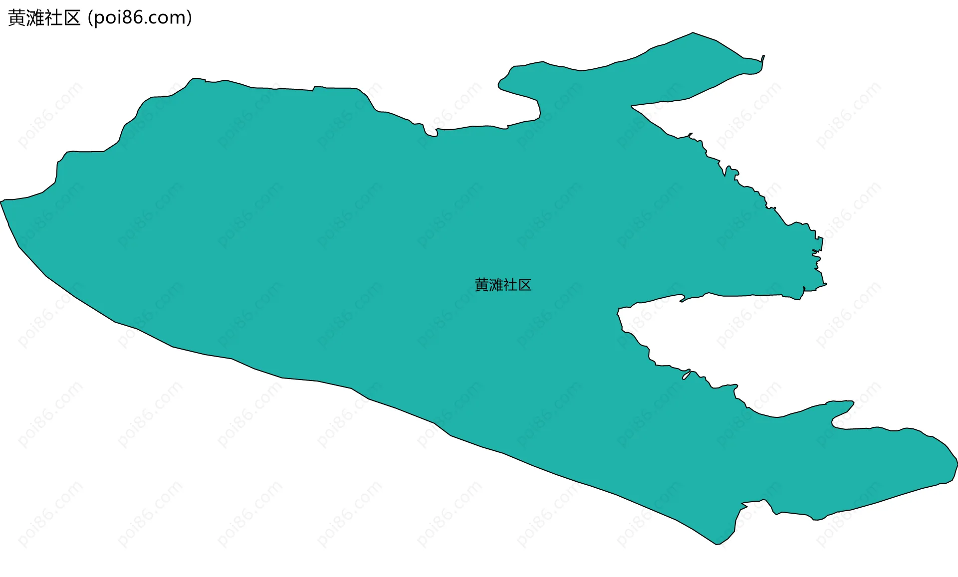 黄滩社区边界地图