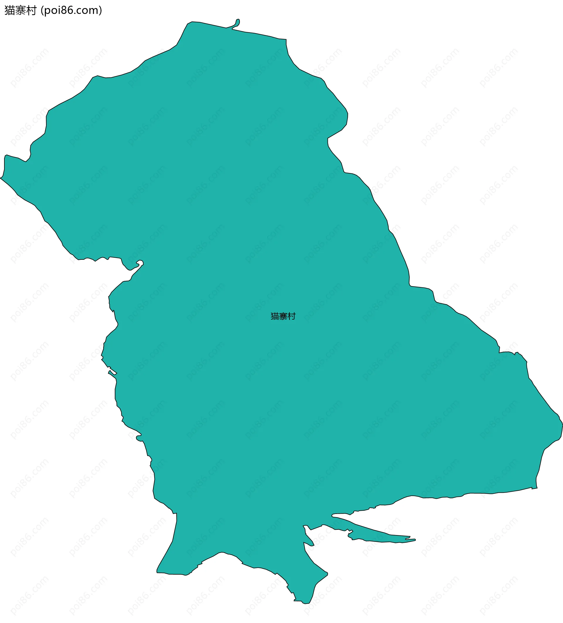猫寨村边界地图