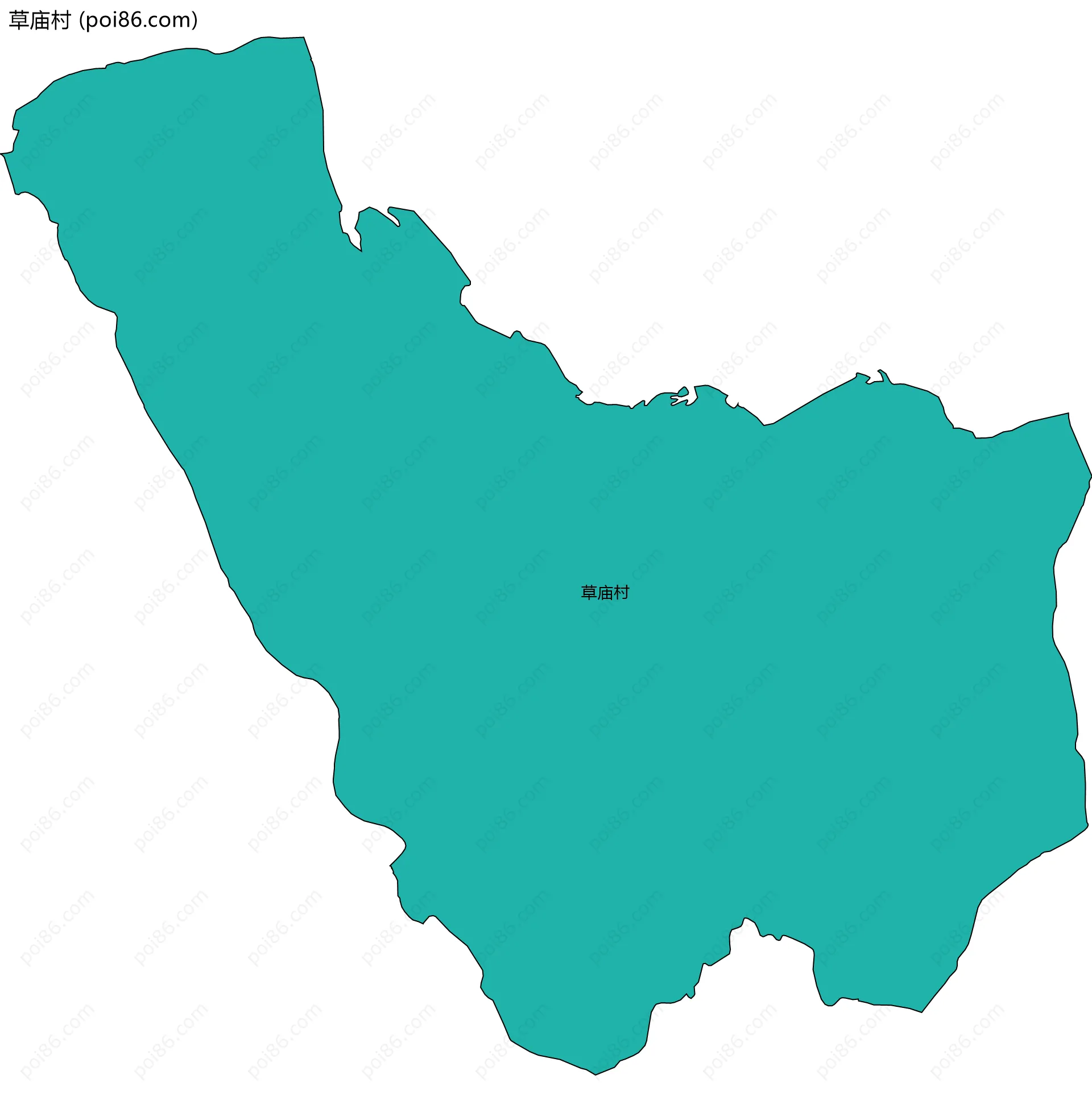 草庙村边界地图