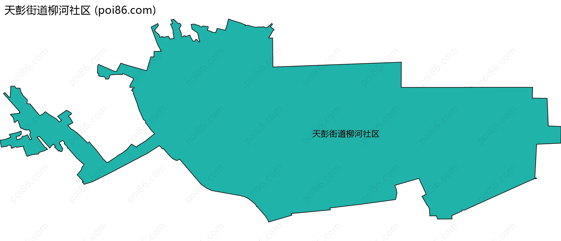 天彭街道柳河社区边界地图