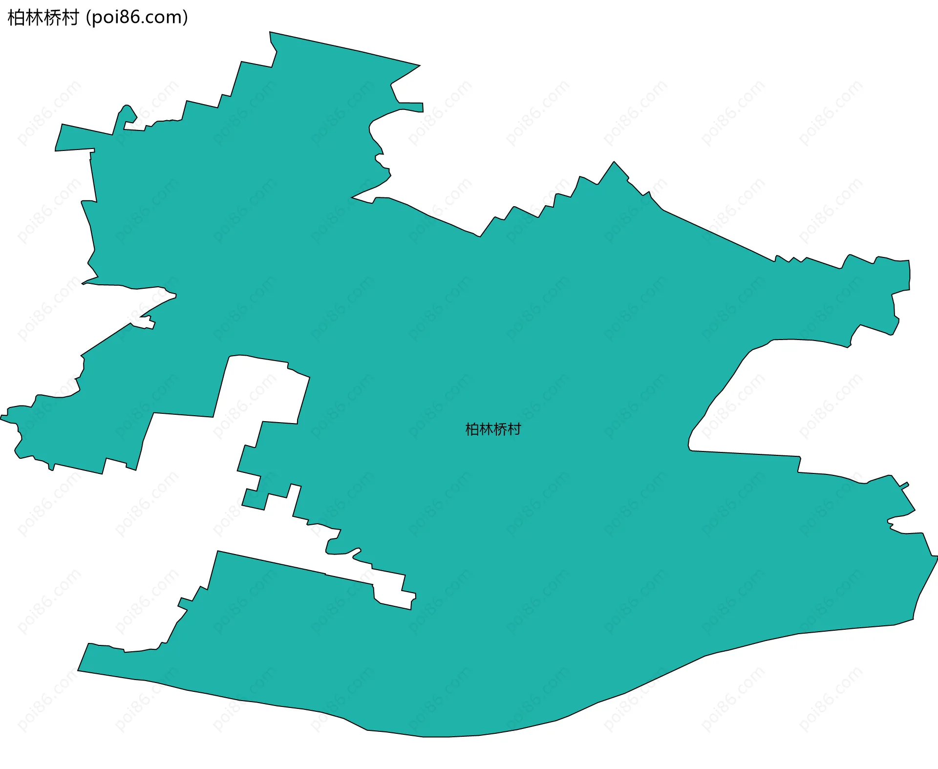柏林桥村边界地图