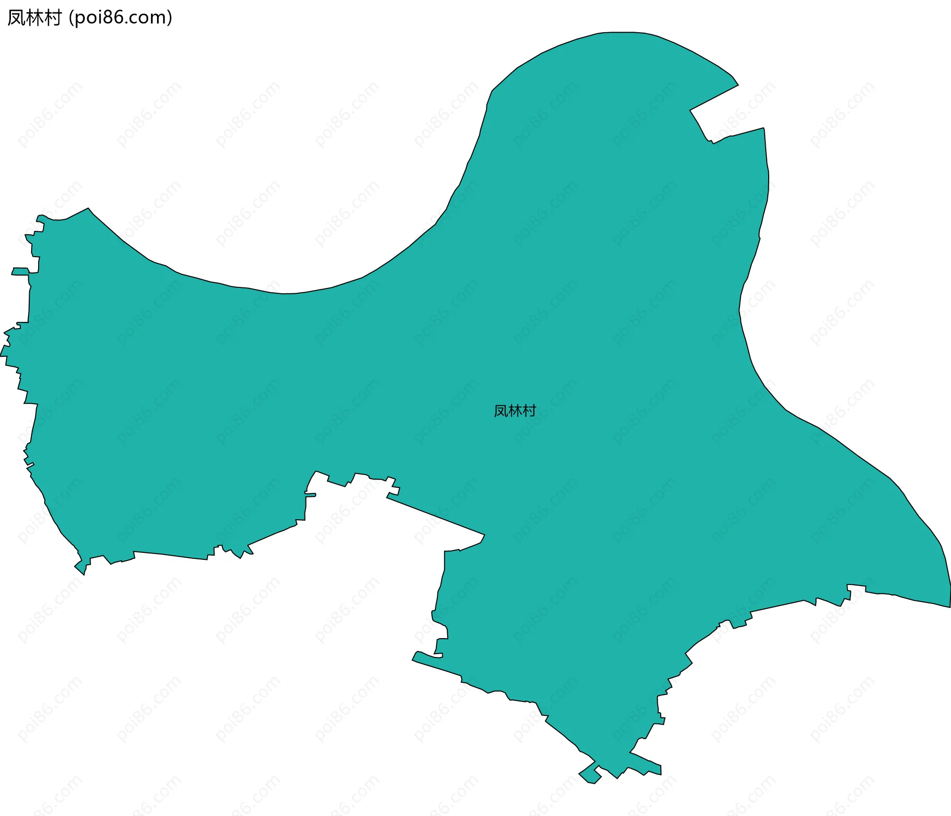 凤林村边界地图