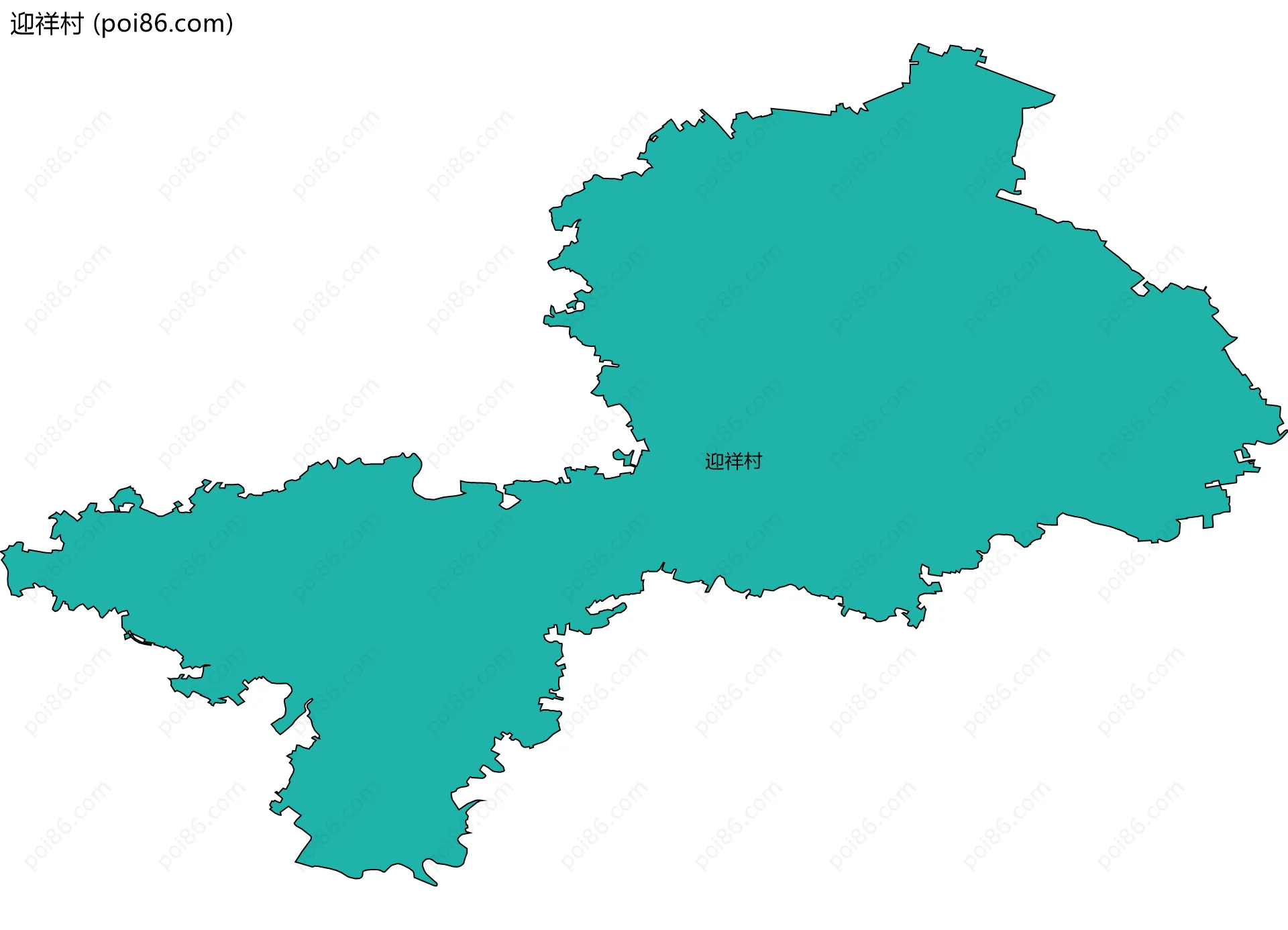 迎祥村边界地图