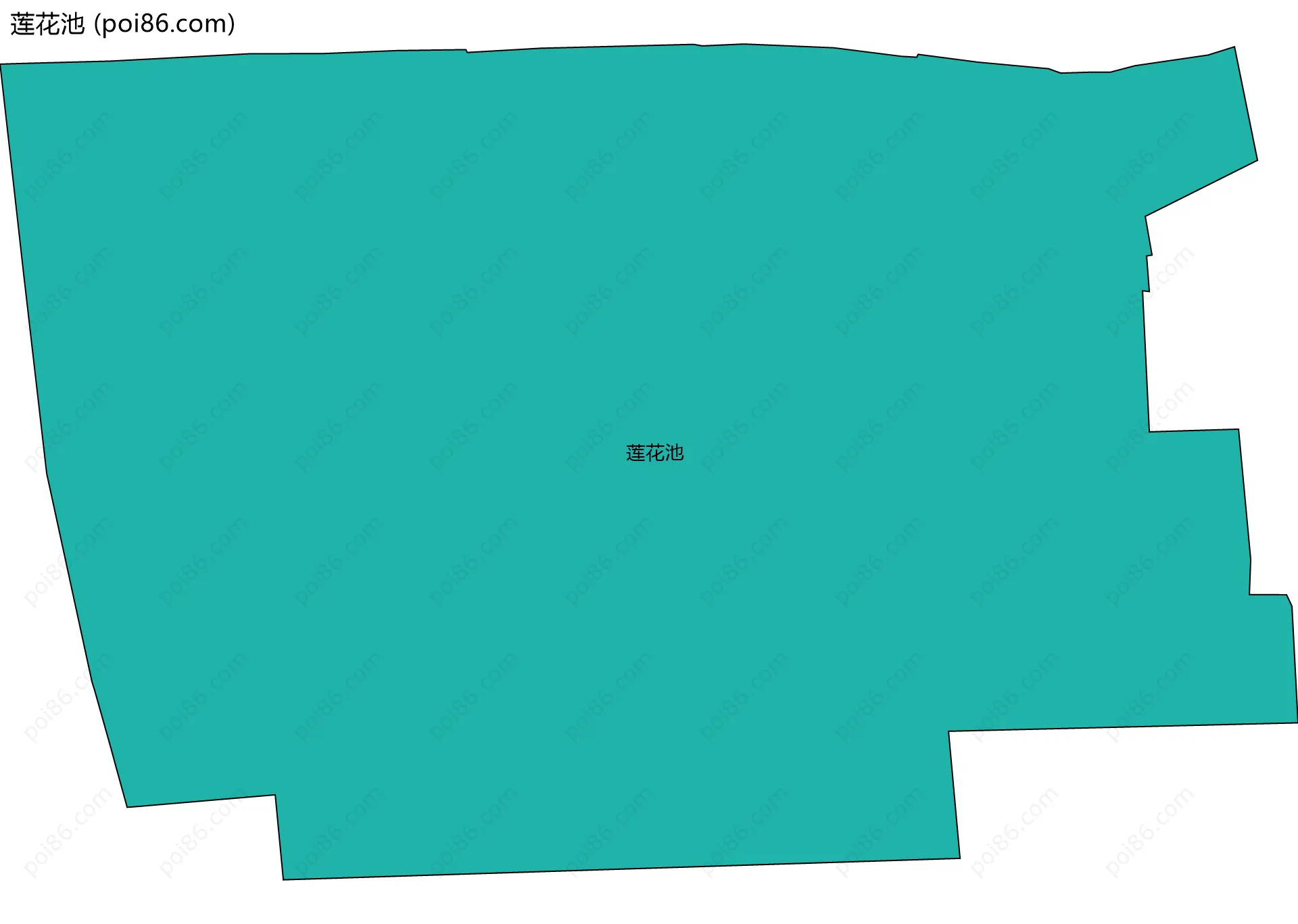 莲花池边界地图