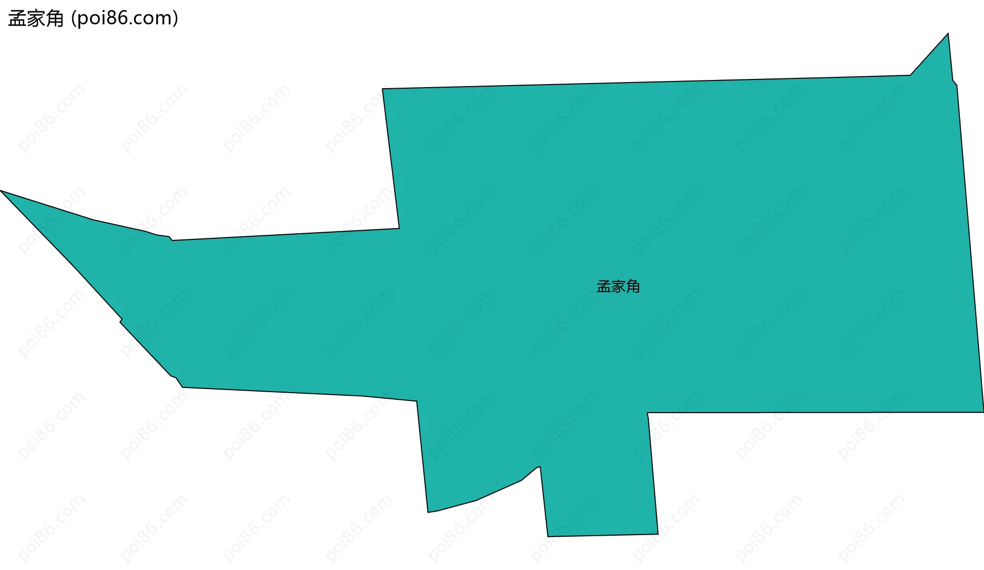 孟家角边界地图