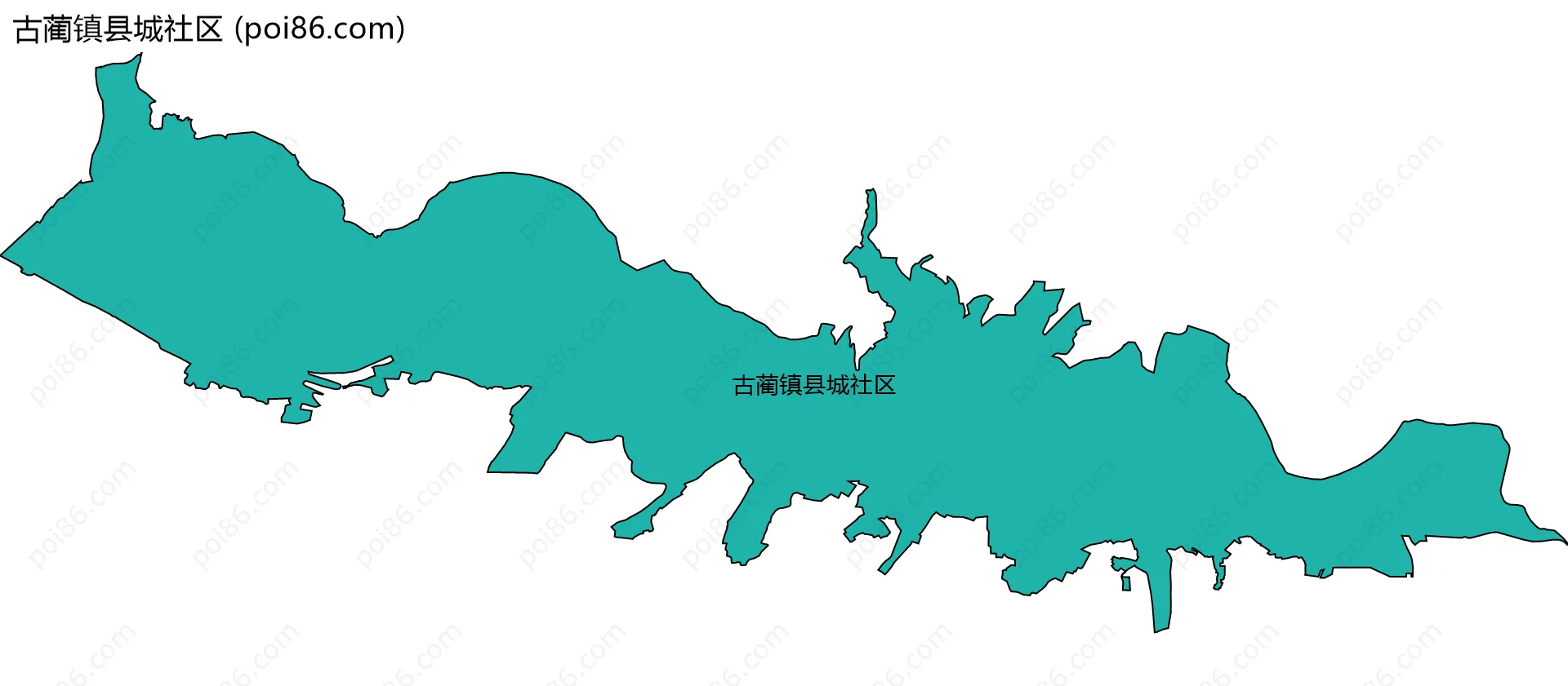 古蔺镇县城社区边界地图