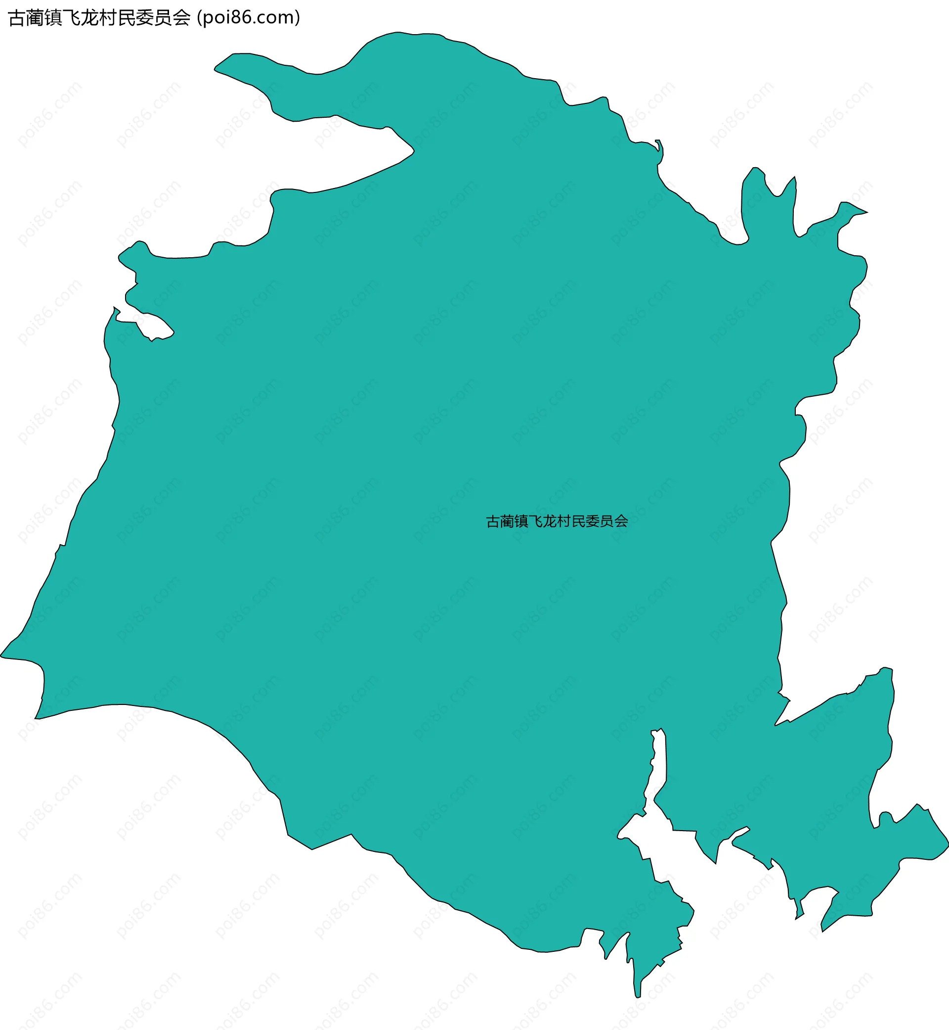 古蔺镇飞龙村民委员会边界地图