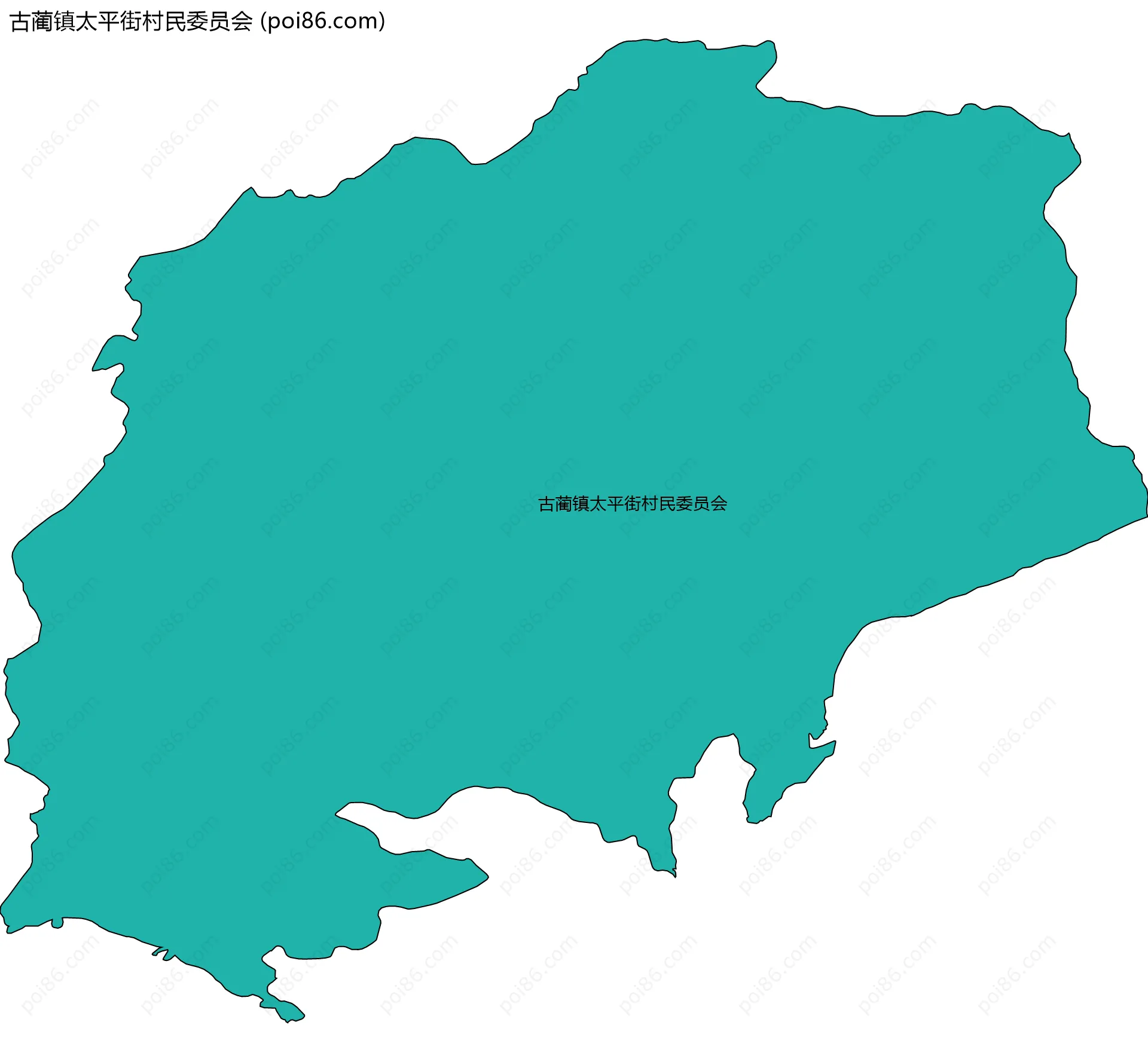 古蔺镇太平街村民委员会边界地图