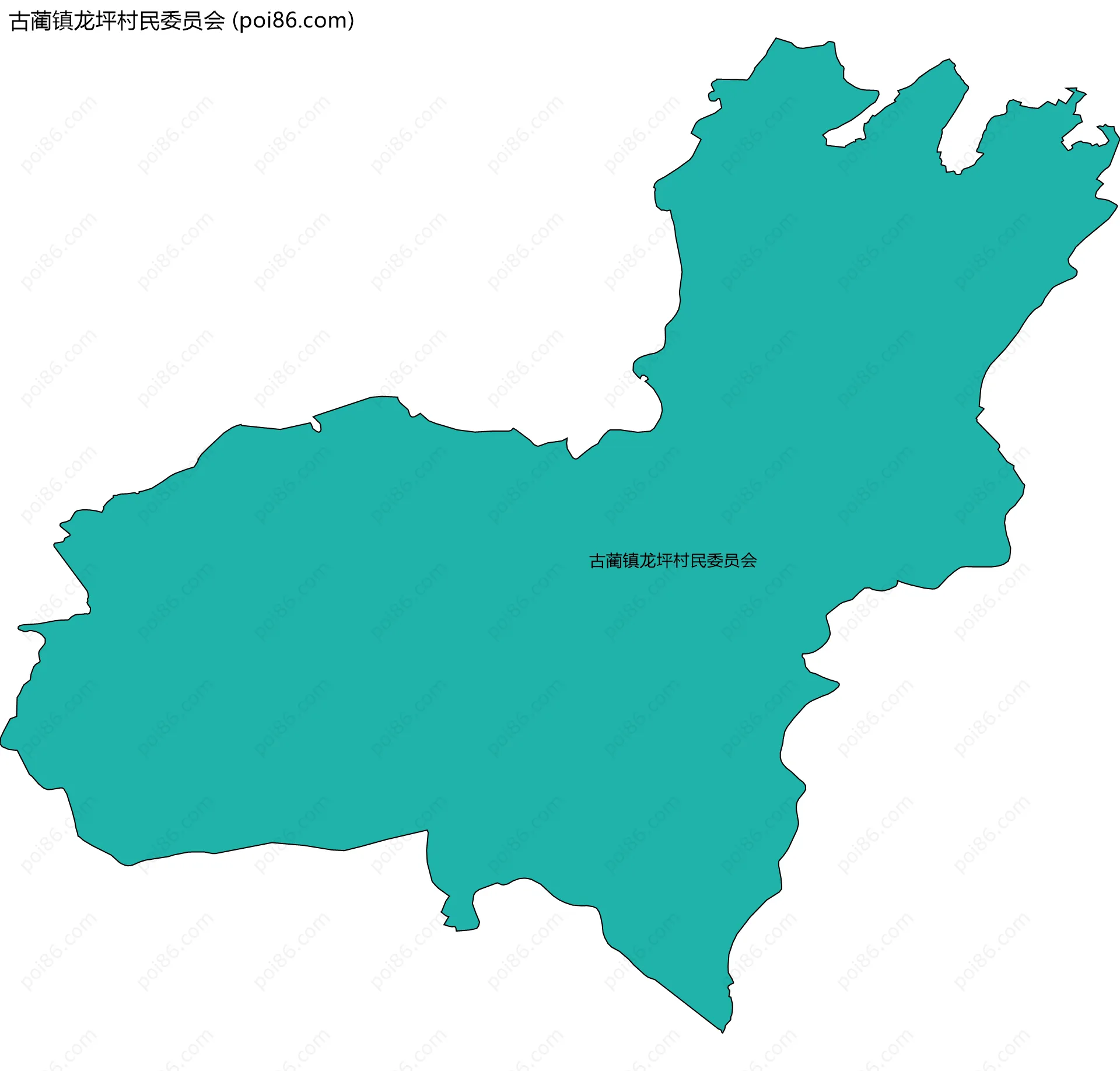 古蔺镇龙坪村民委员会边界地图