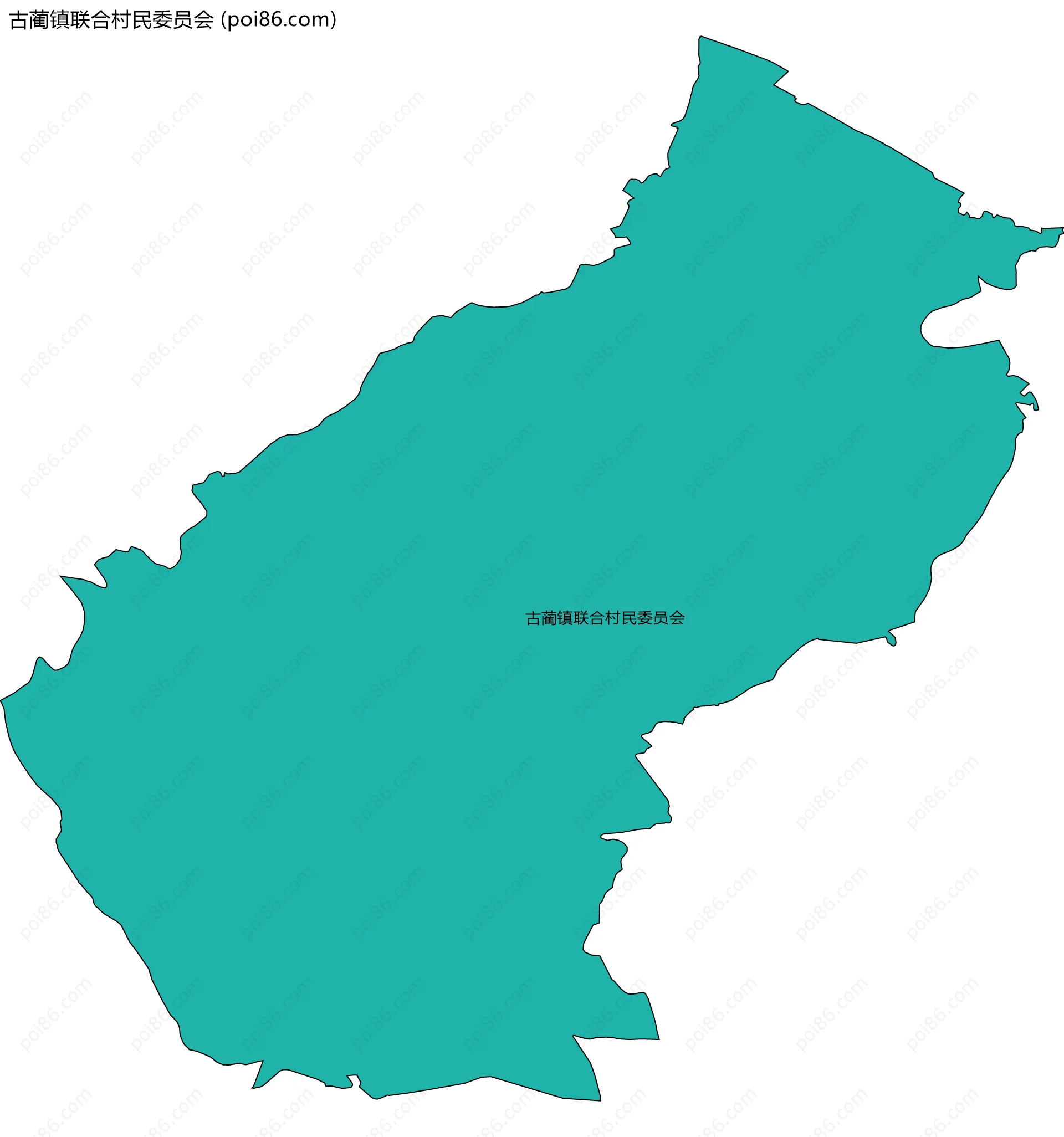 古蔺镇联合村民委员会边界地图