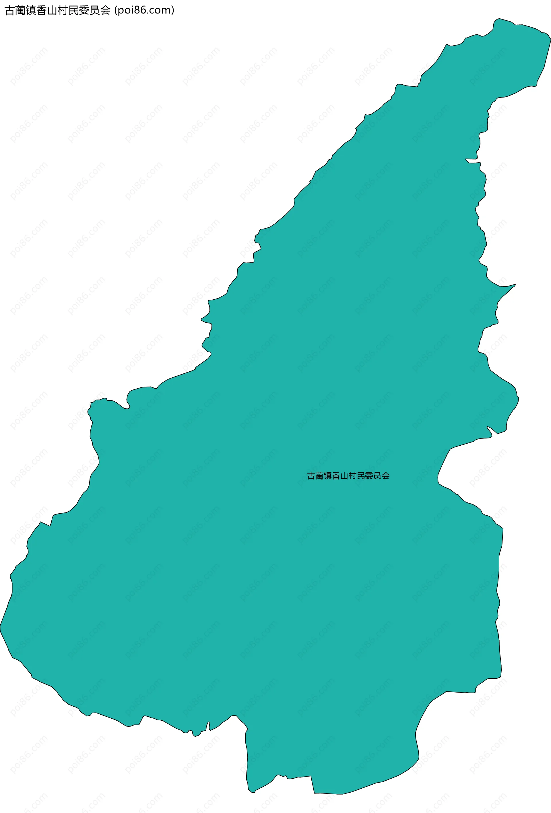 古蔺镇香山村民委员会边界地图