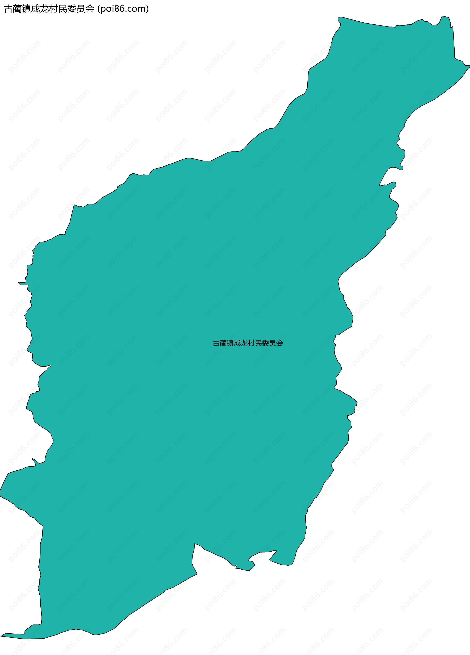 古蔺镇成龙村民委员会边界地图