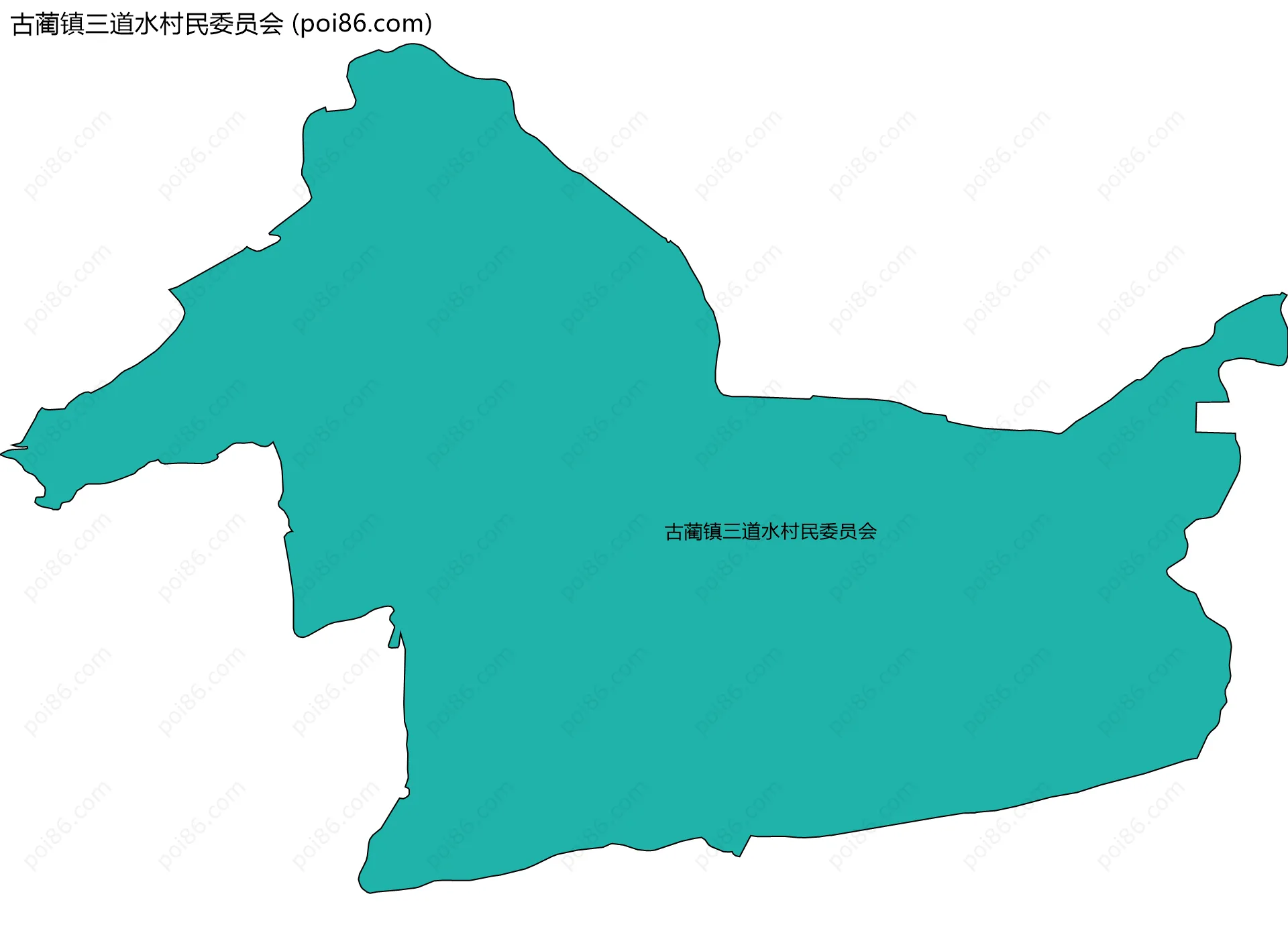 古蔺镇三道水村民委员会边界地图