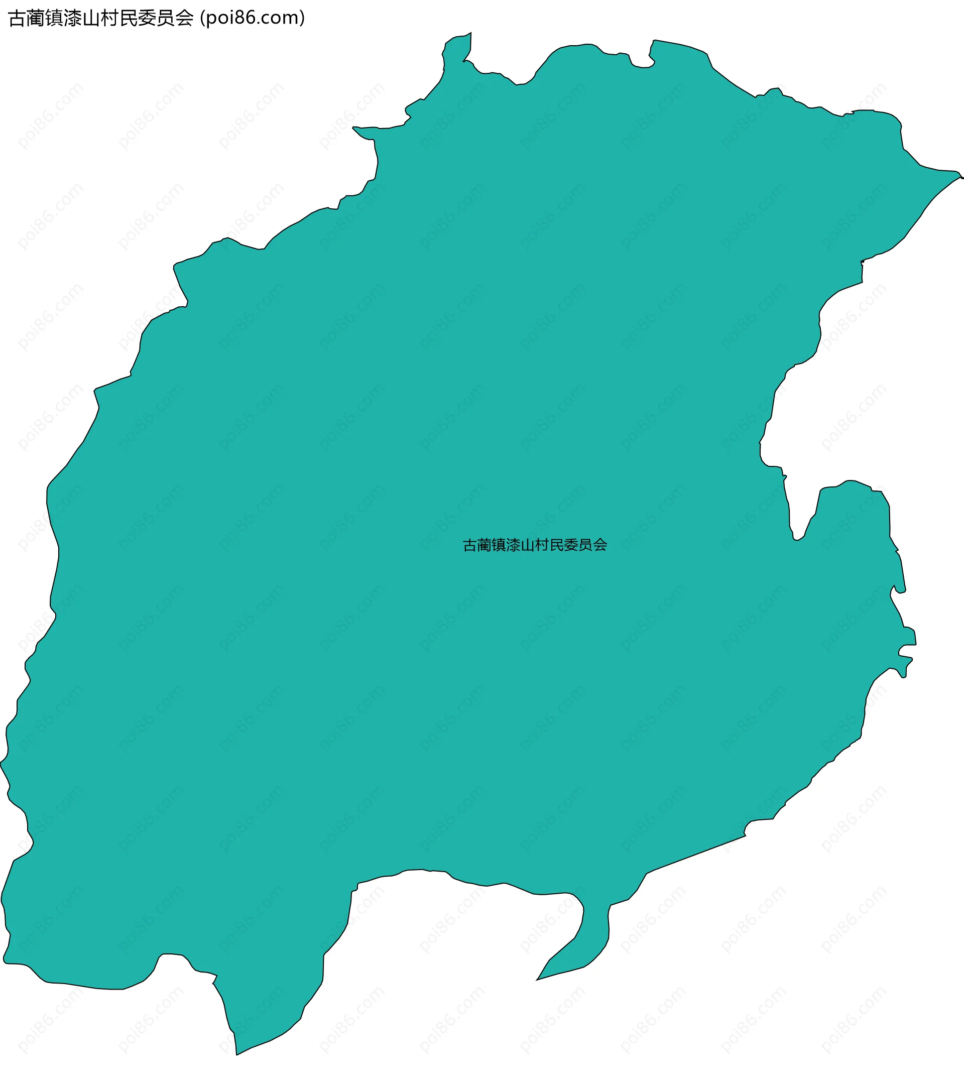 古蔺镇漆山村民委员会边界地图