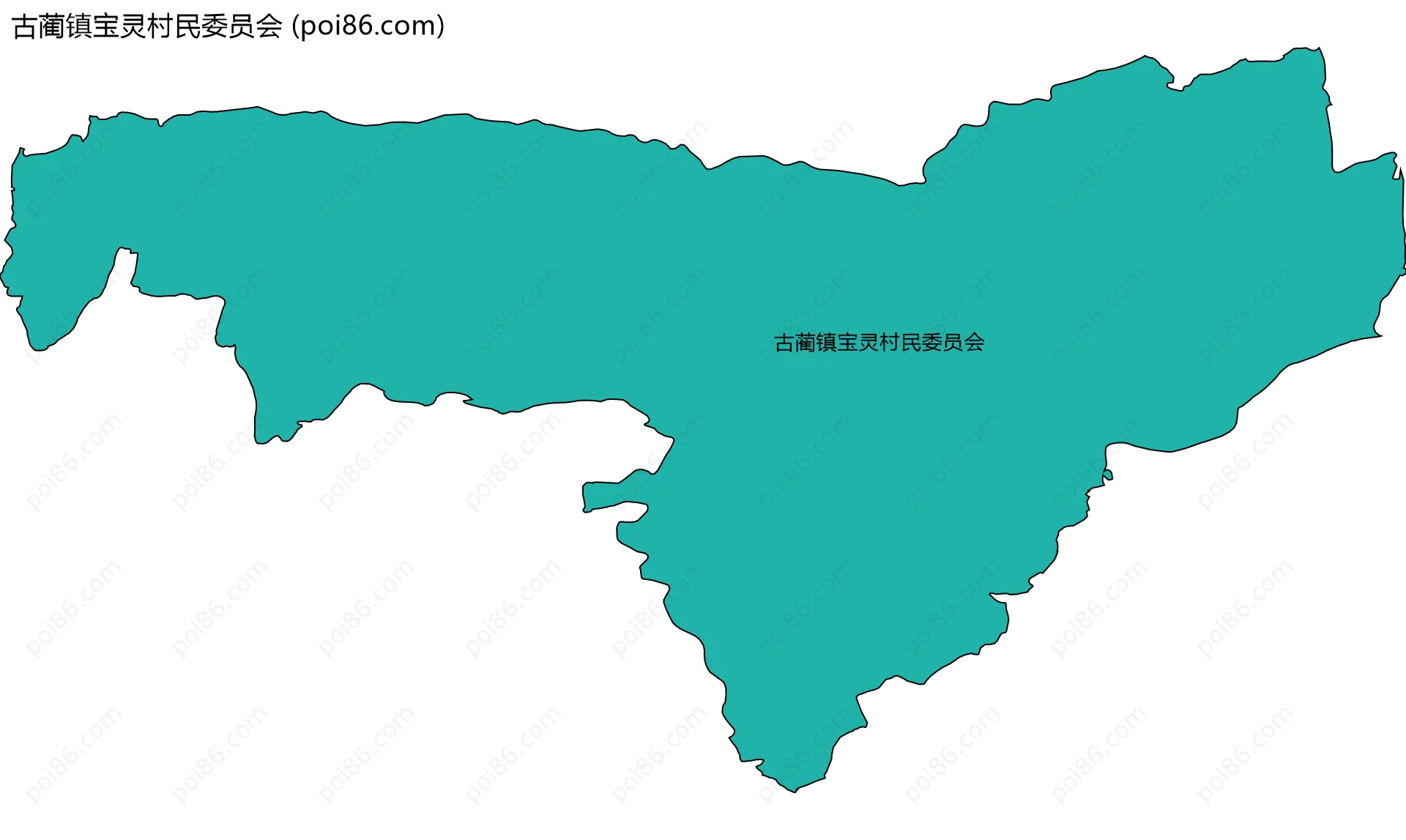 古蔺镇宝灵村民委员会边界地图