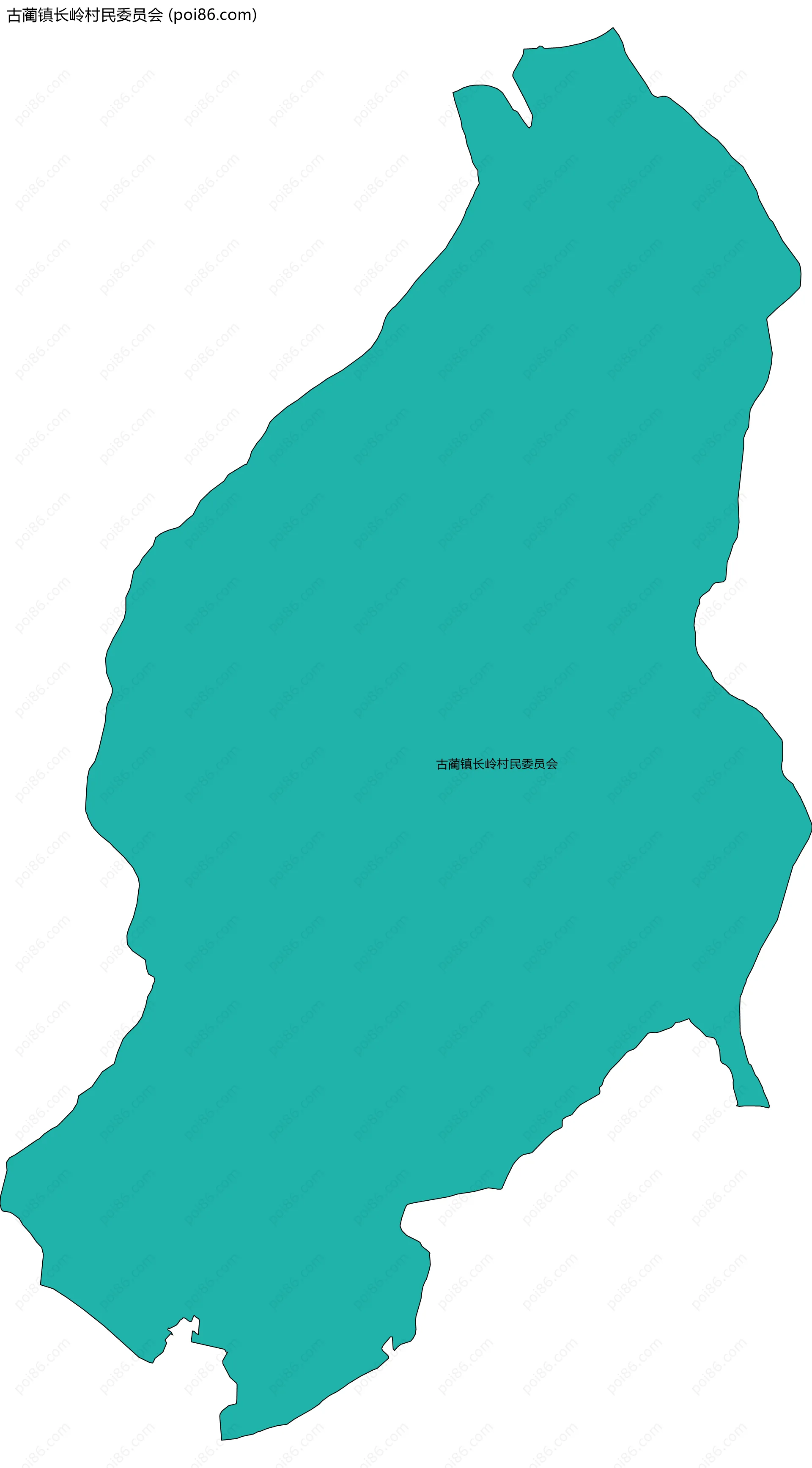 古蔺镇长岭村民委员会边界地图