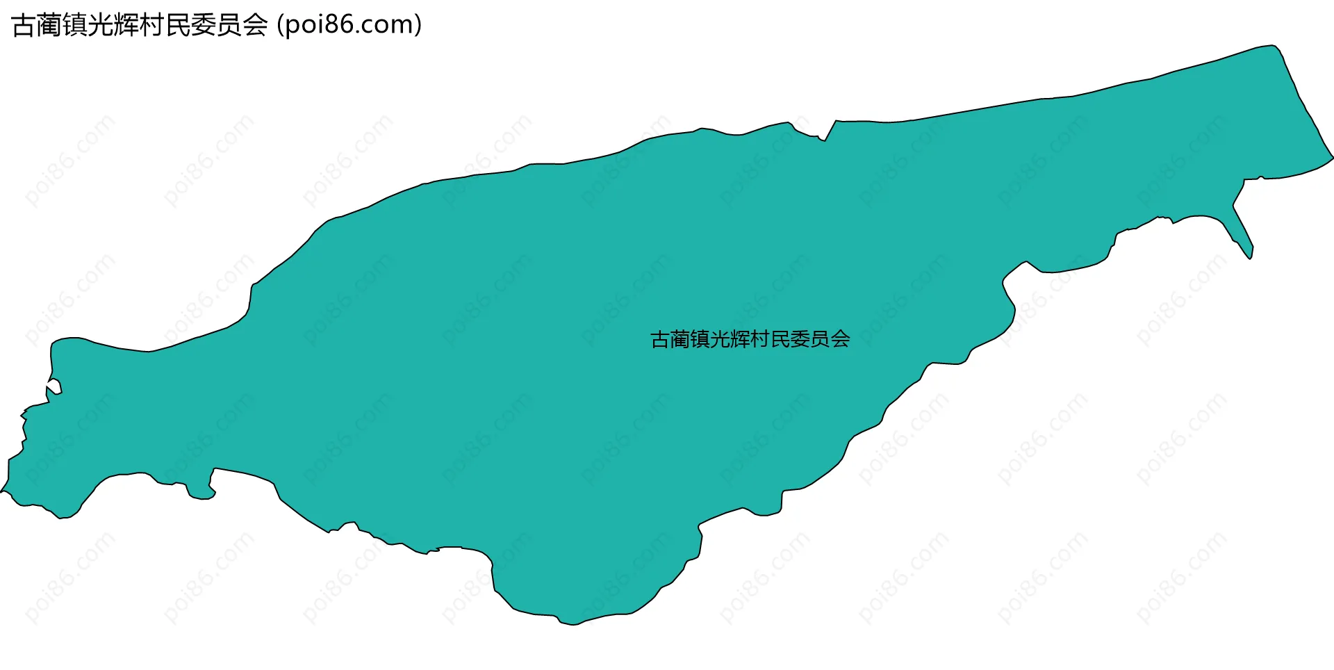 古蔺镇光辉村民委员会边界地图