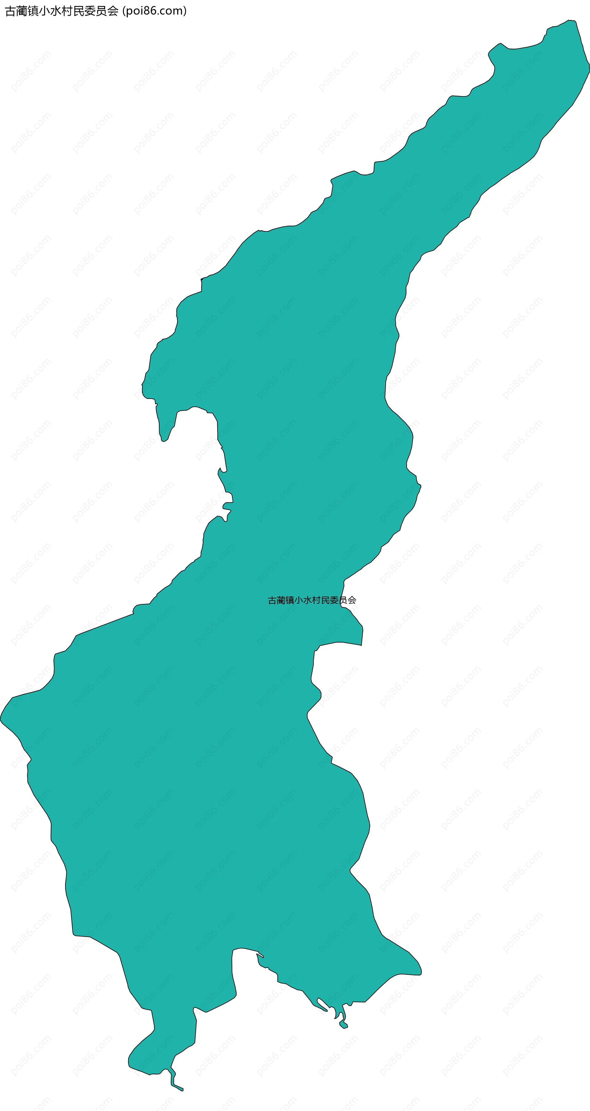 古蔺镇小水村民委员会边界地图