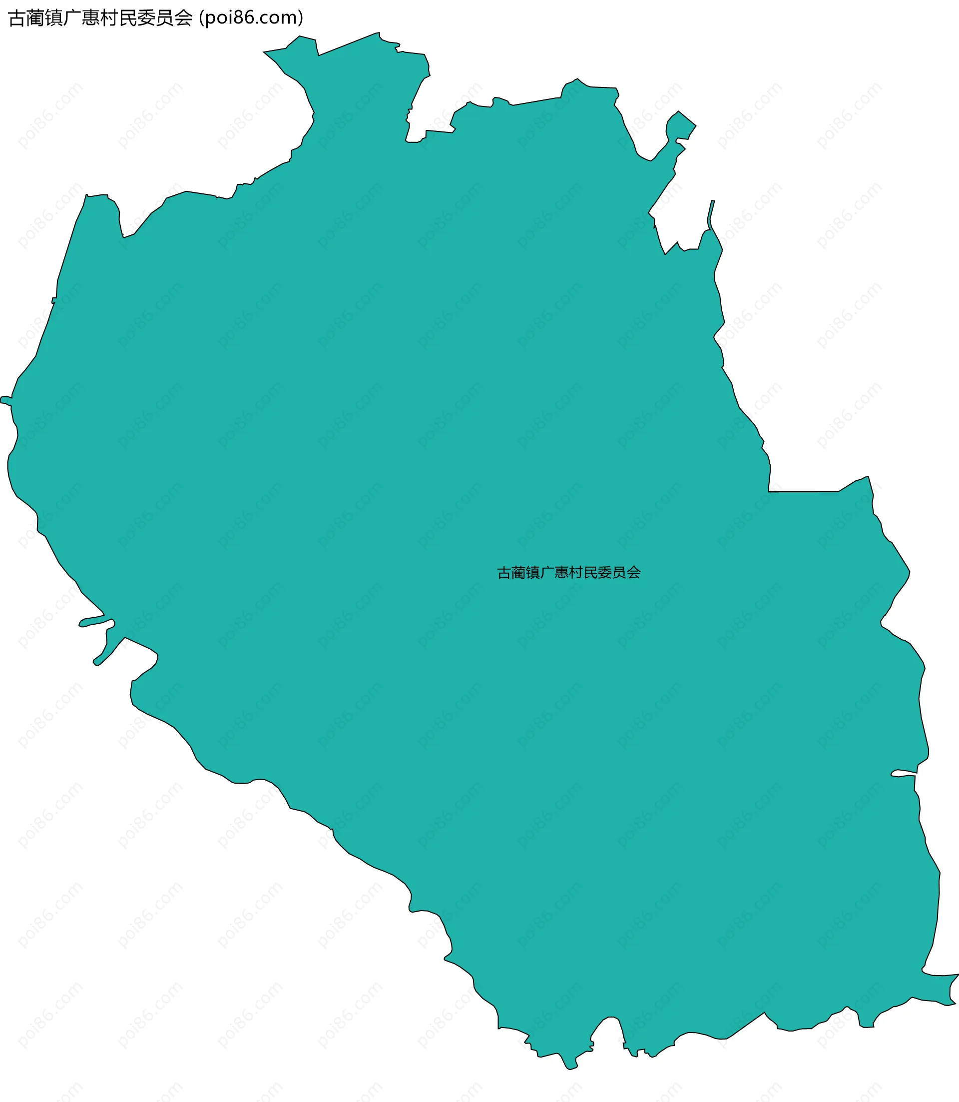 古蔺镇广惠村民委员会边界地图