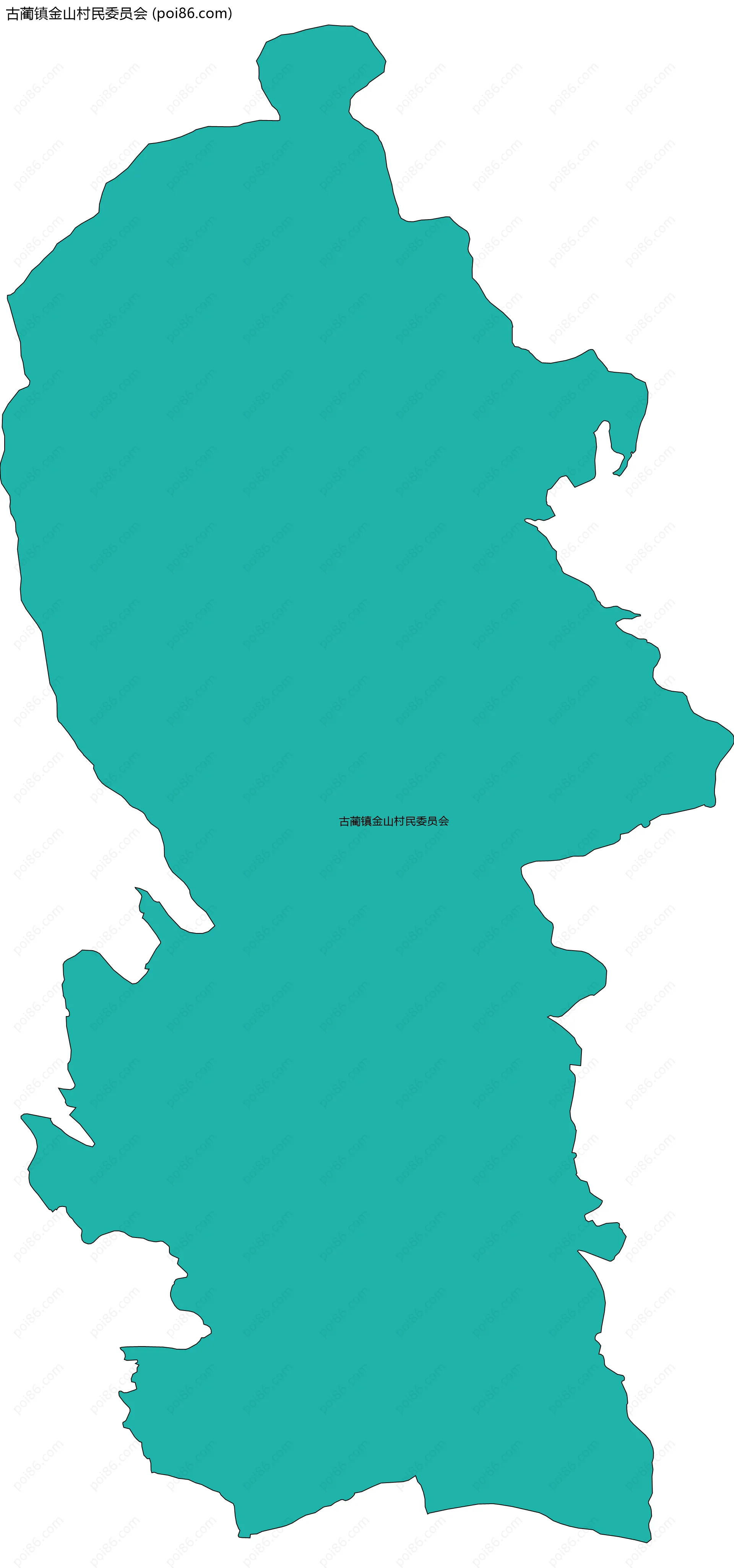 古蔺镇金山村民委员会边界地图