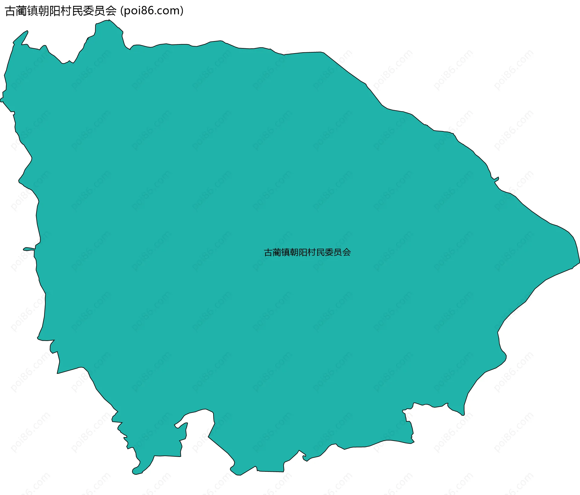 古蔺镇朝阳村民委员会边界地图