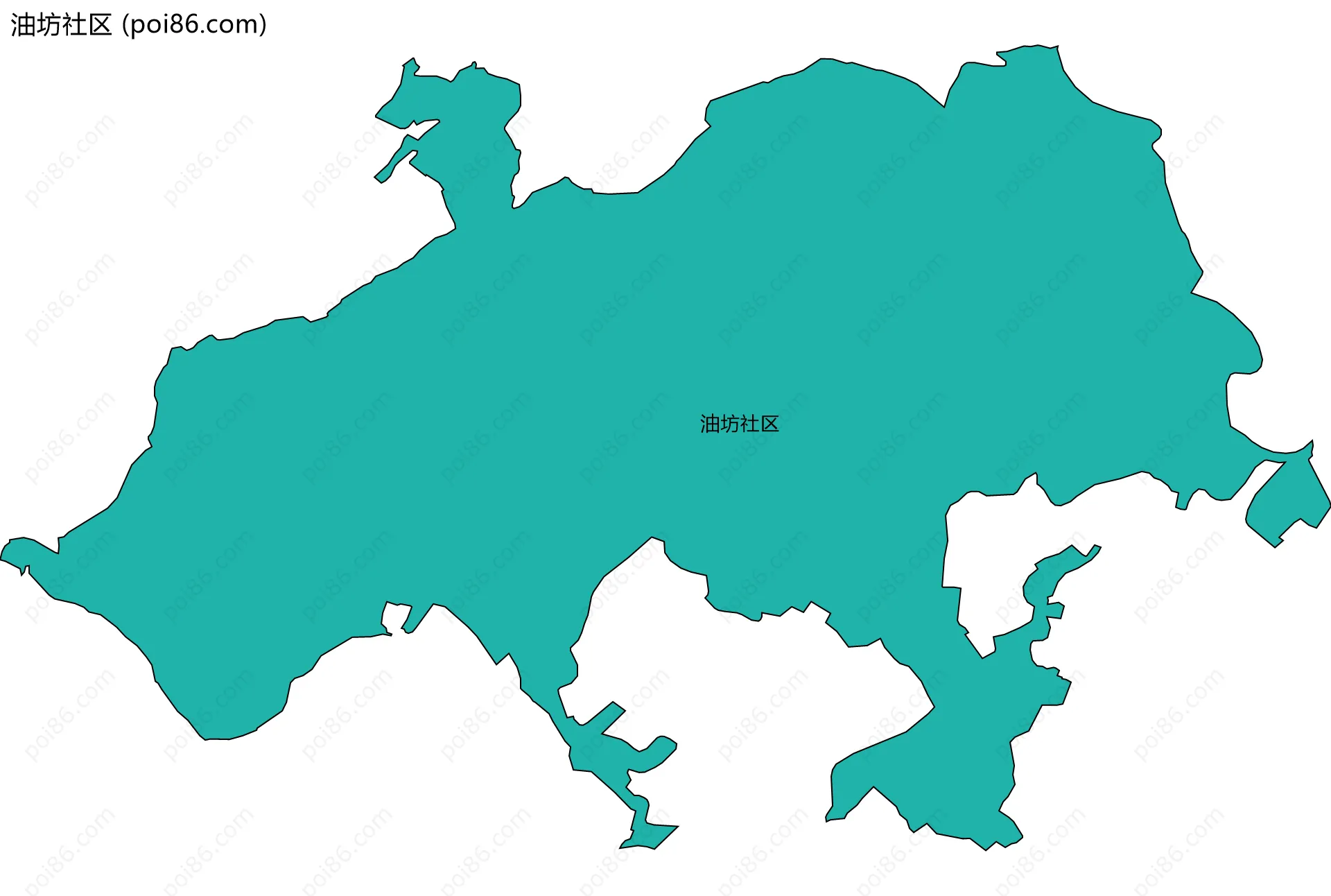 油坊社区边界地图