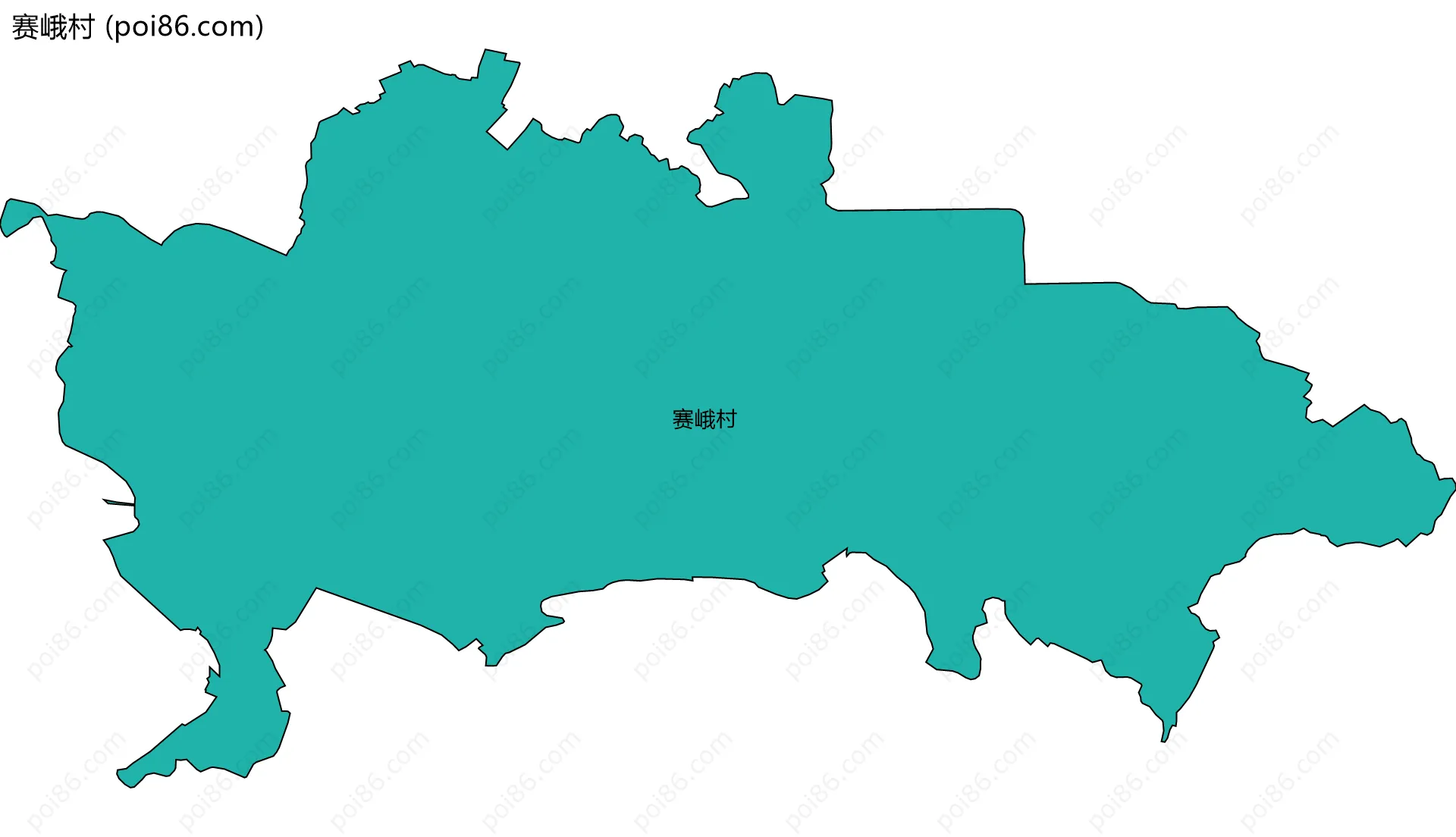 赛峨村边界地图