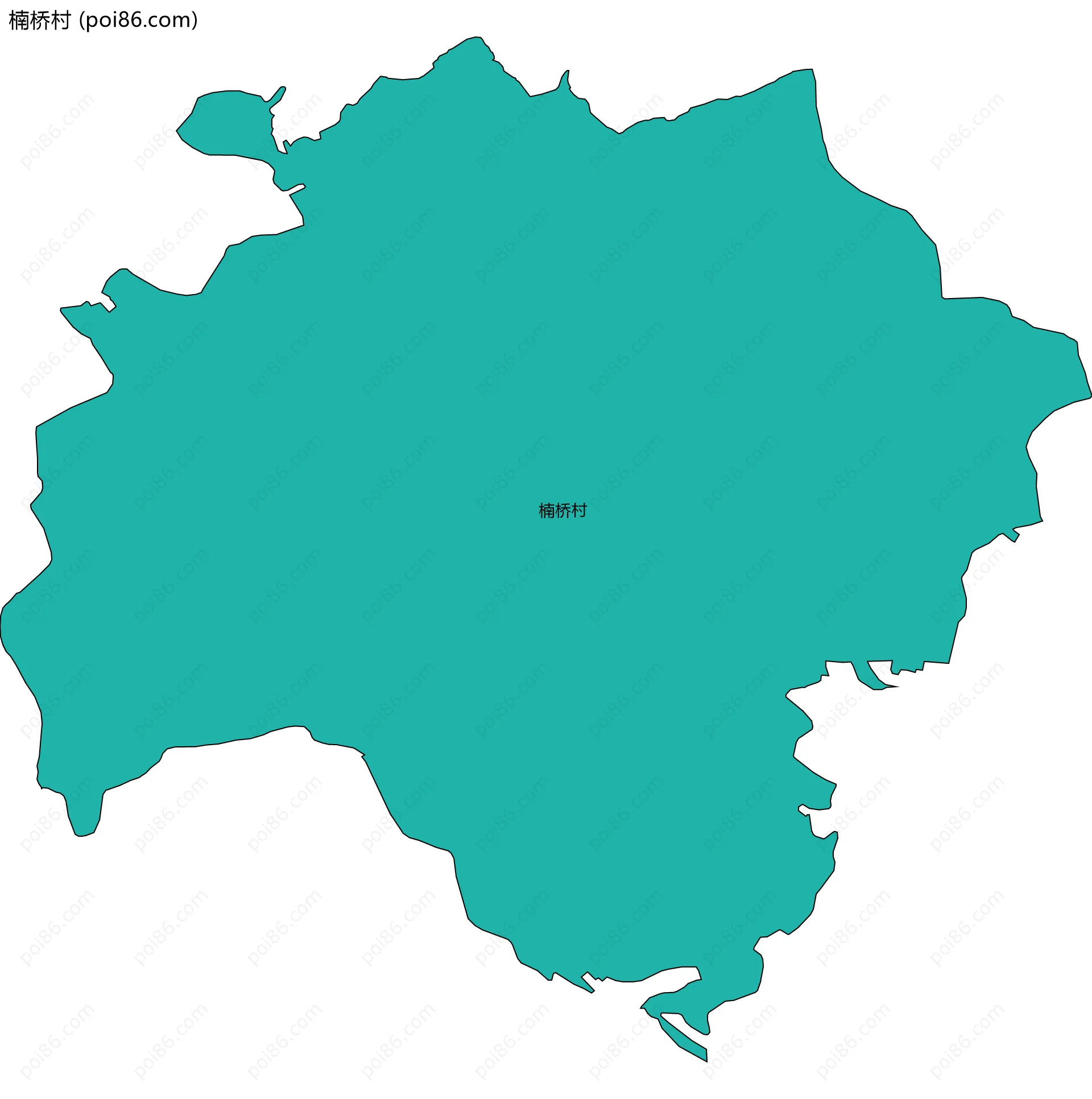 楠桥村边界地图