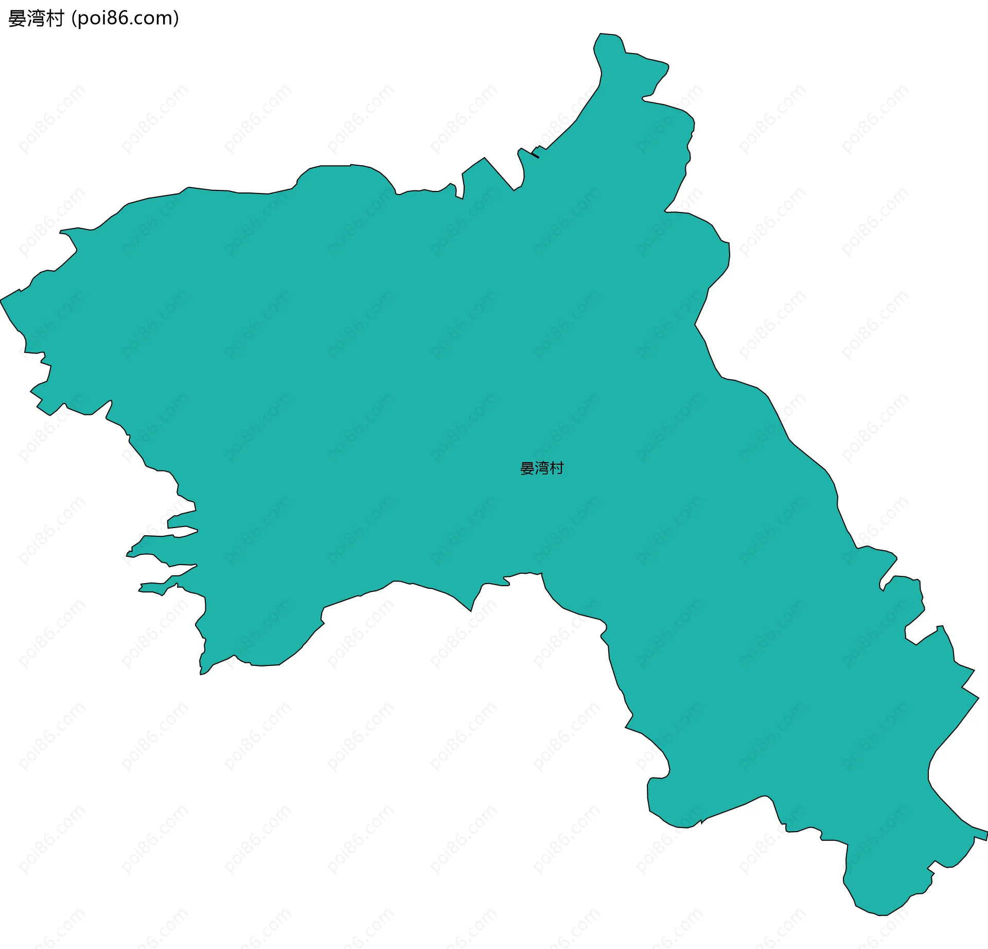 晏湾村边界地图