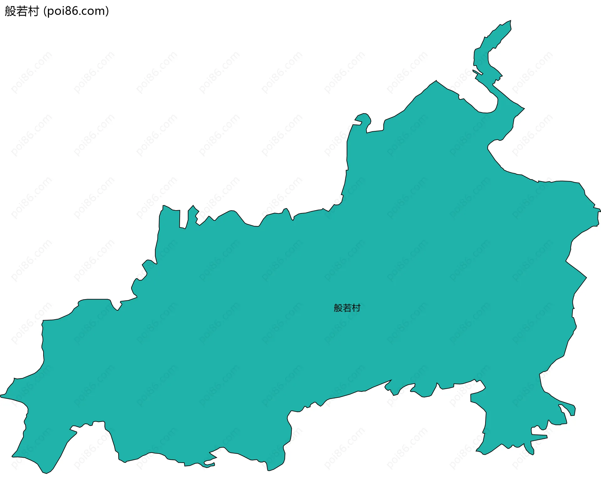 般若村边界地图