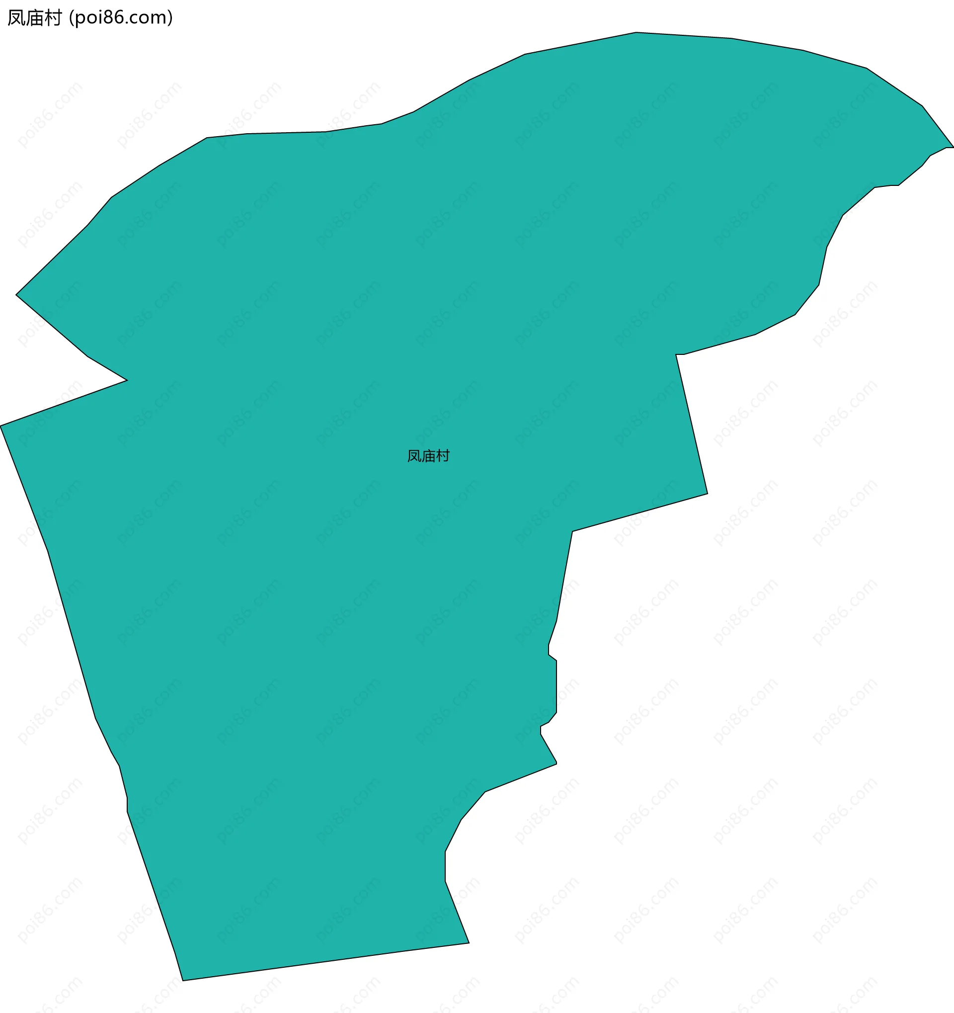 凤庙村边界地图