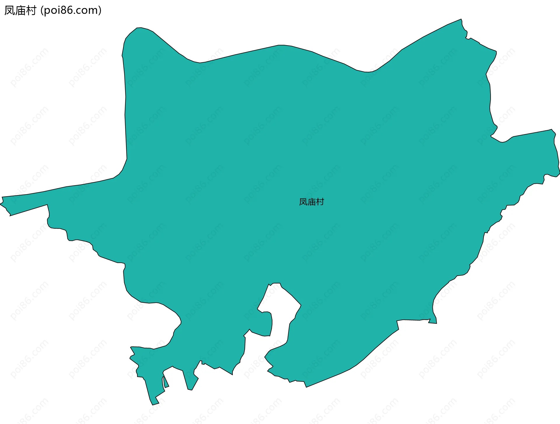 凤庙村边界地图