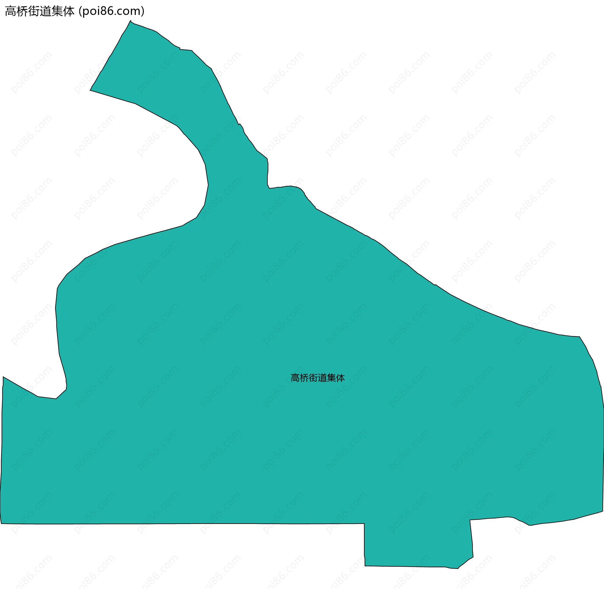 高桥街道集体边界地图