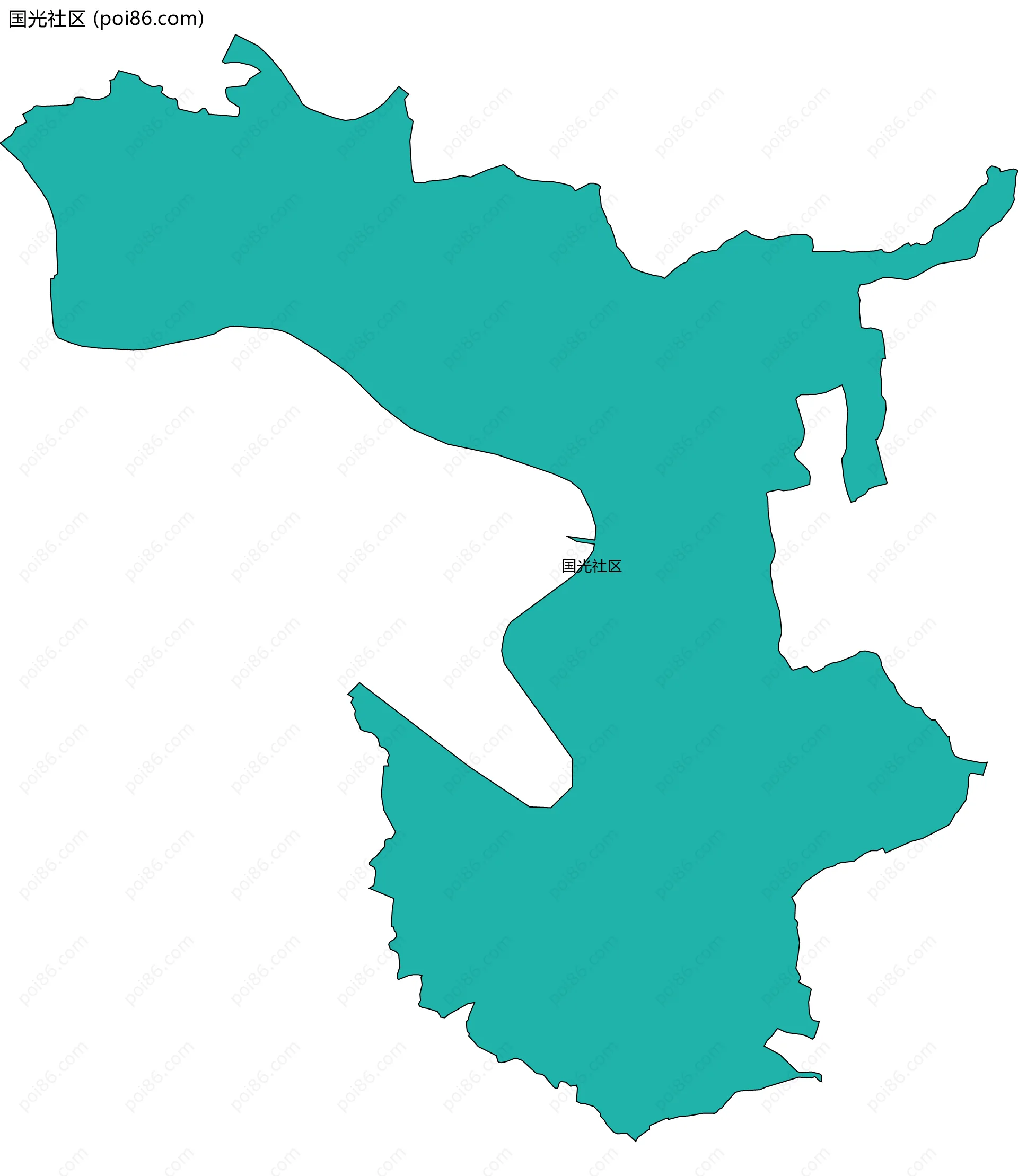 国光社区边界地图