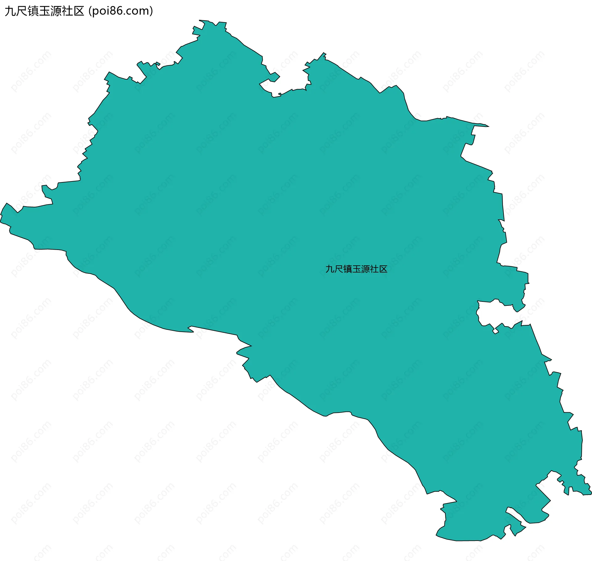 九尺镇玉源社区边界地图