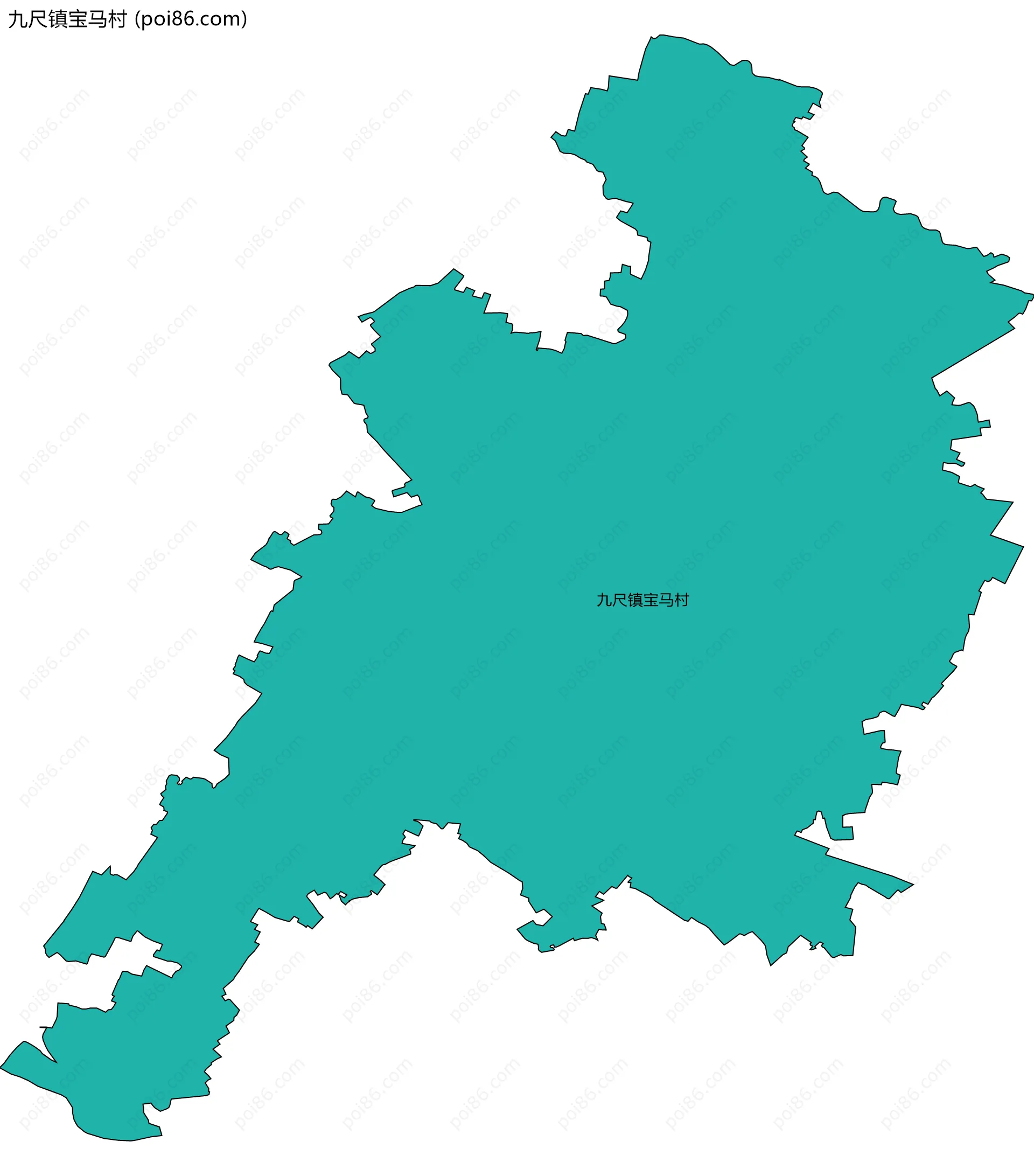九尺镇宝马村边界地图