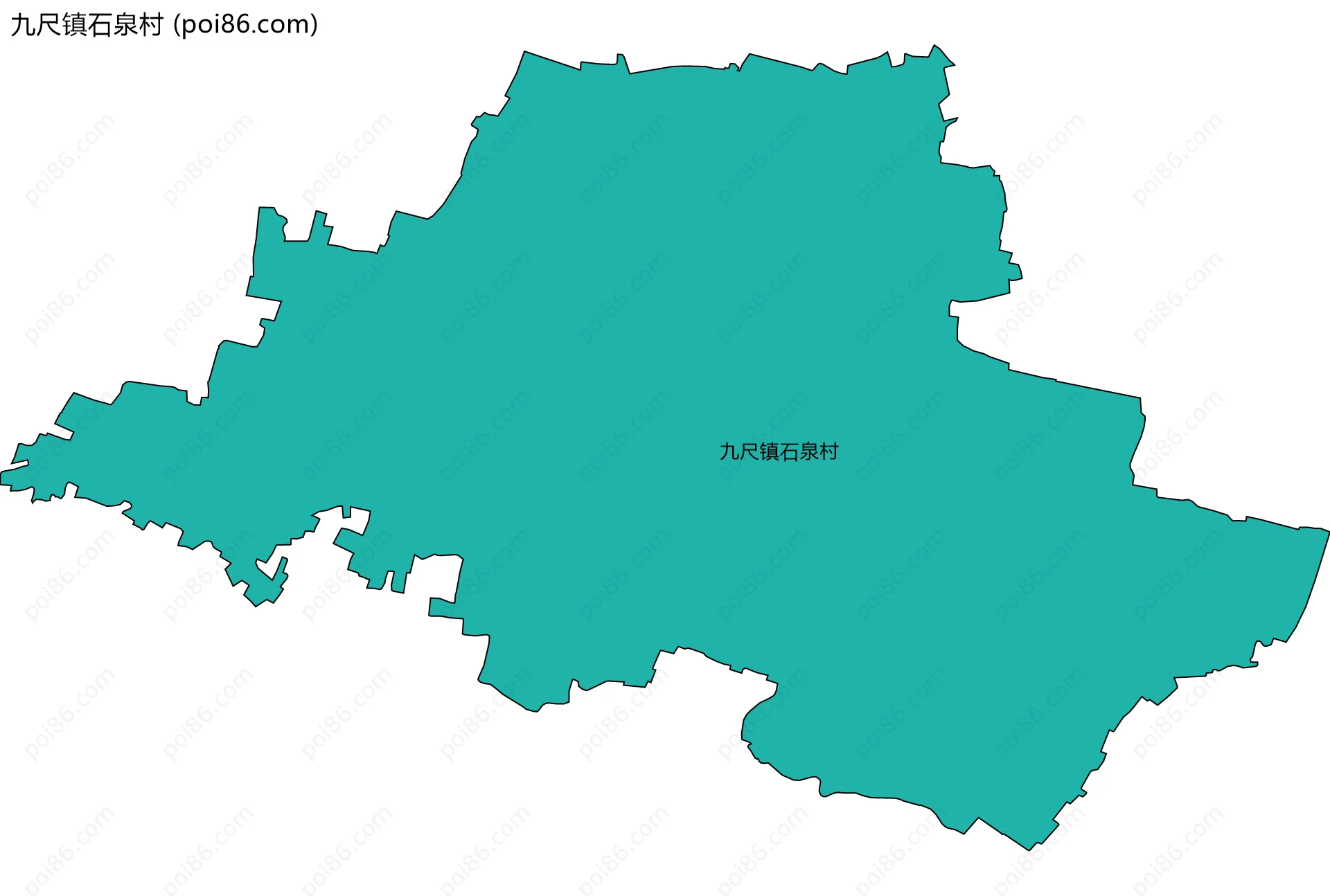 九尺镇石泉村边界地图