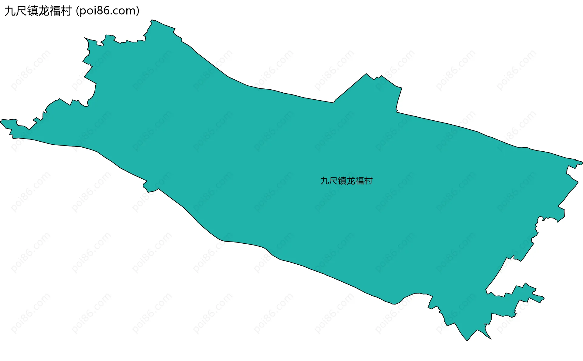 九尺镇龙福村边界地图