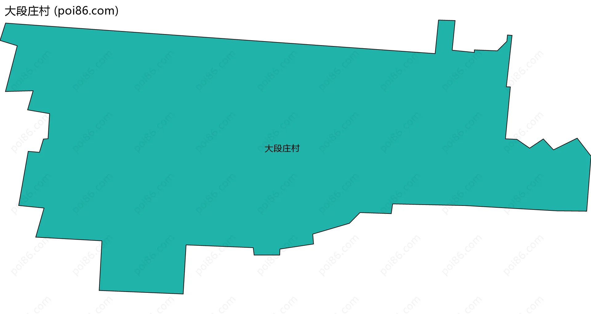 大段庄村边界地图